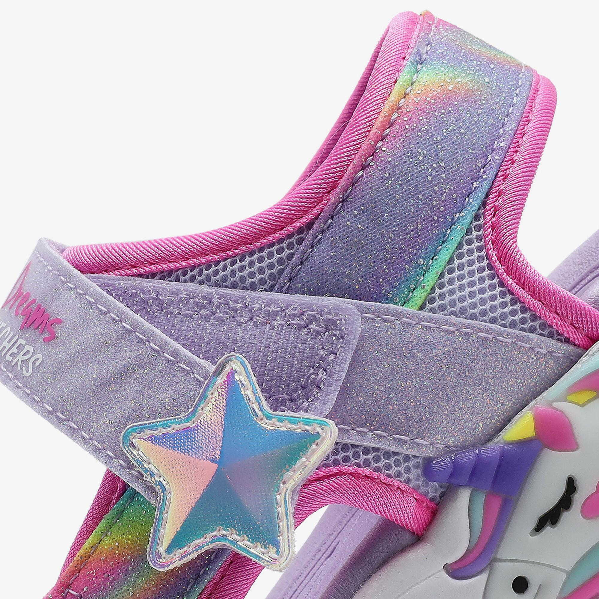Skechers Unicorn Dreams Çocuk Mor Işıklı Sandalet