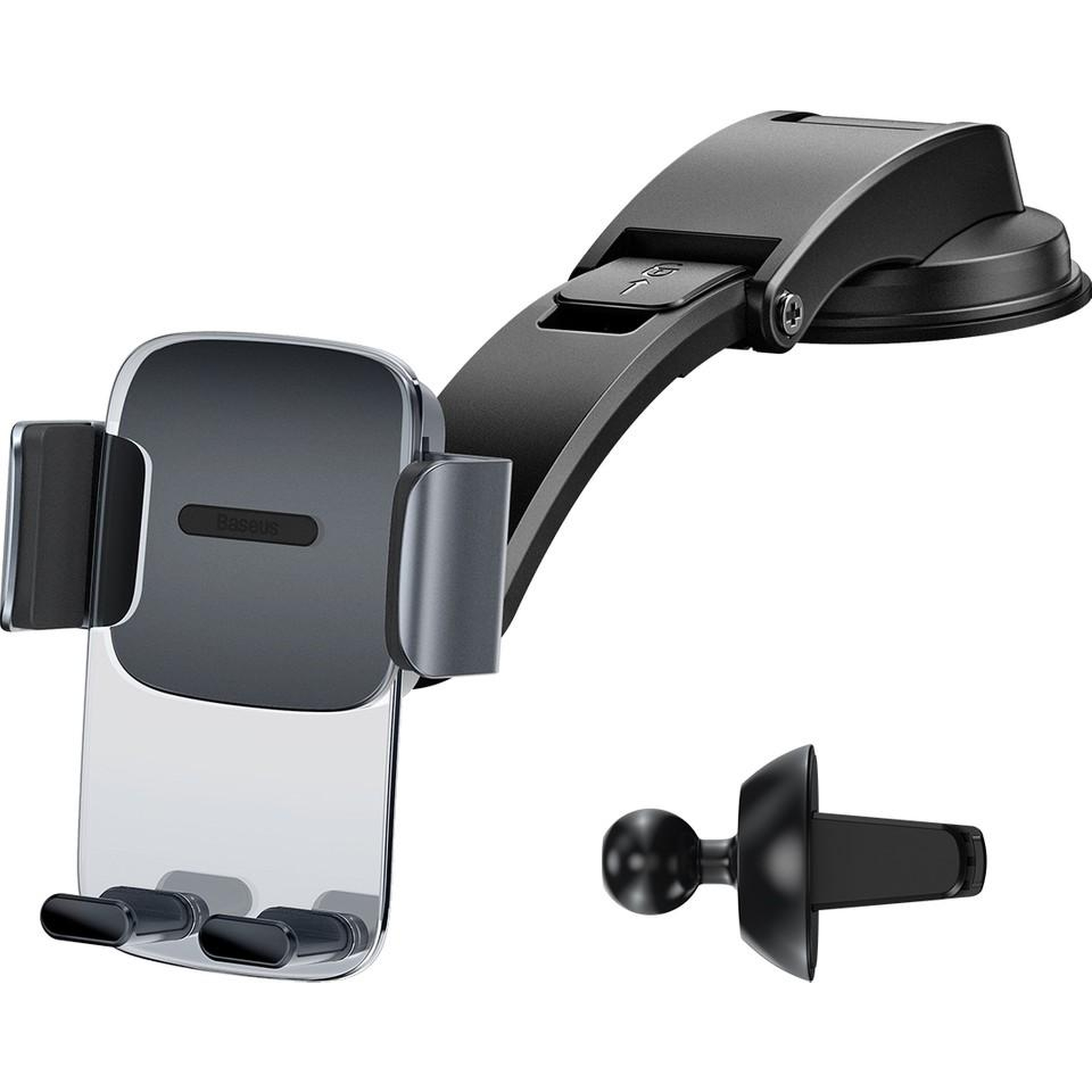 Baseus Easy Control Clamp Araç İçi Telefon Tutucu (Air Vent-torpido)-Siyah SUYK000001