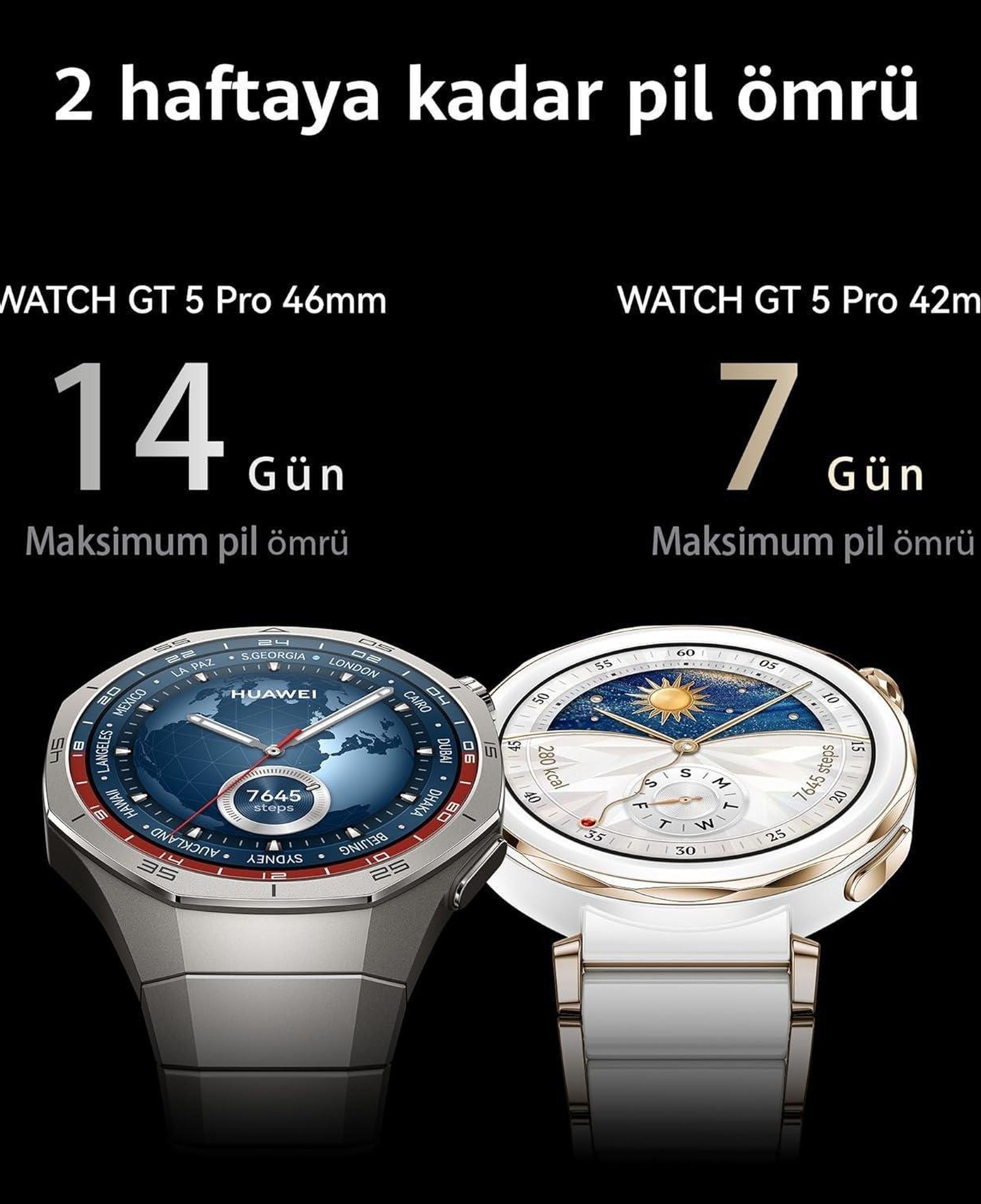 HW55020DKD Huawei Watch GT5 Pro 46 mm Akıllı Saat
