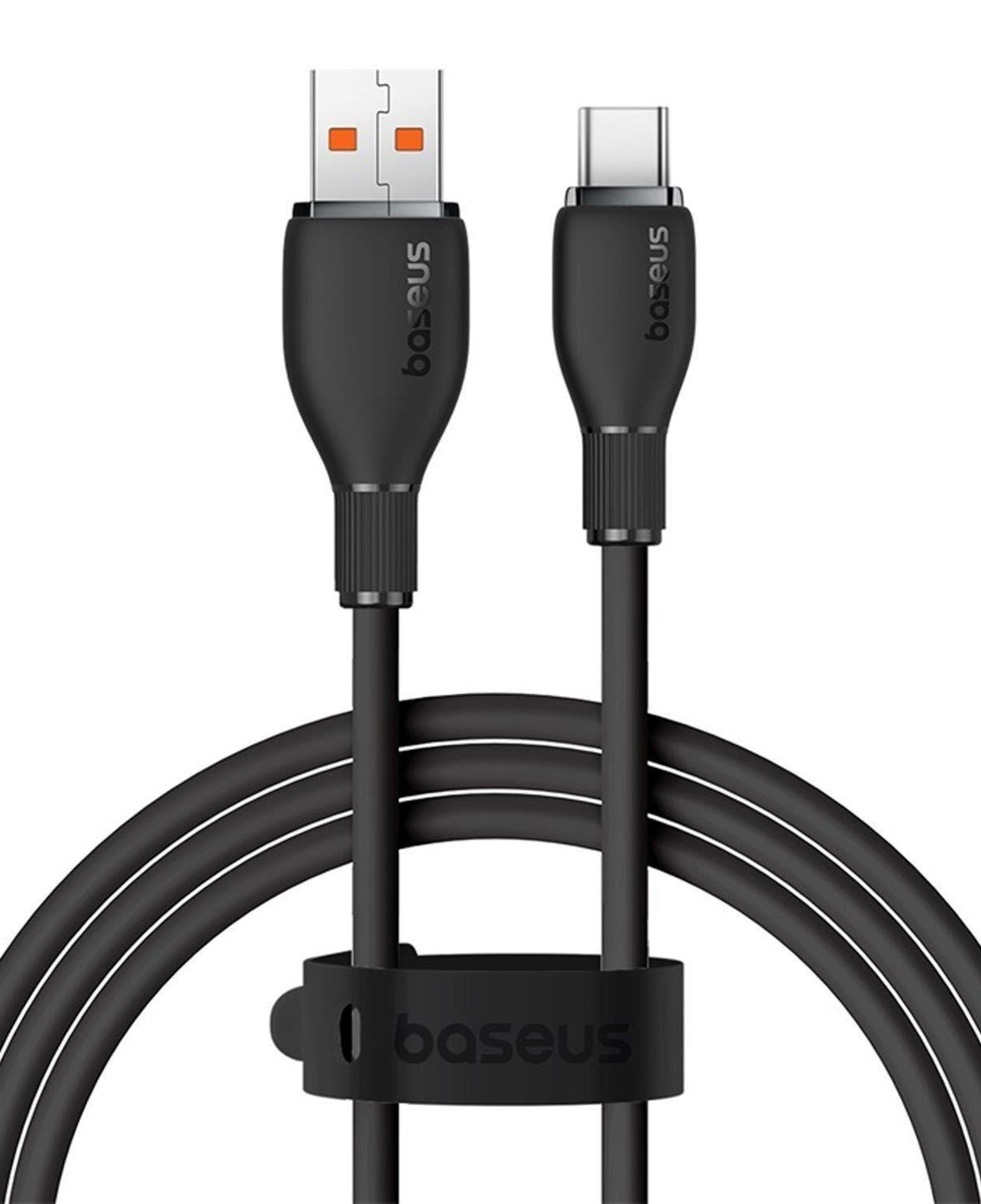Baseus Pudding Hızlı Şarj Özellikli USB Type-C 100W Kablo 1.2 M Siyah