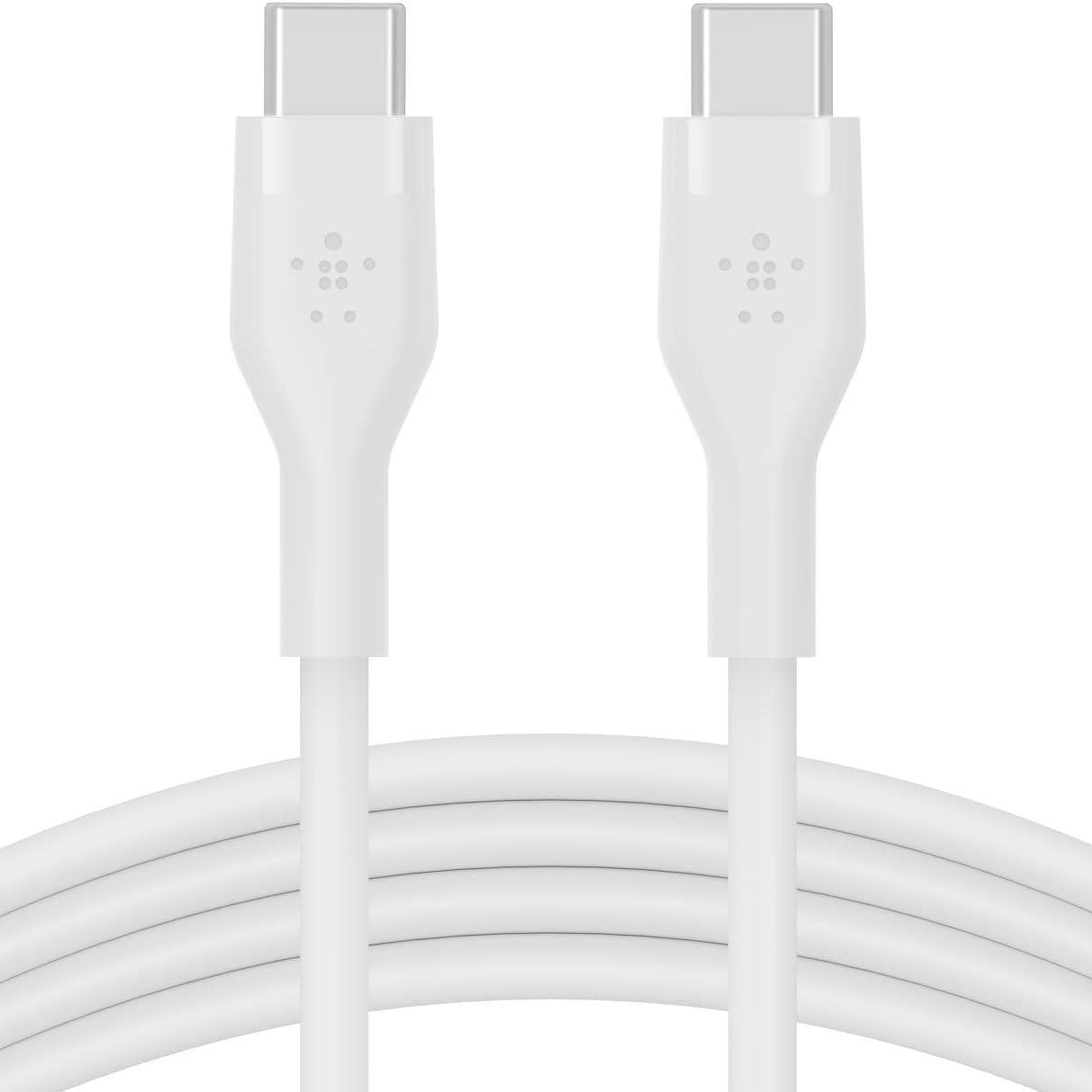 Belkin BoostCharge Flex USB-C'den USB-C'ye Kablo 60W 1Metre Beyaz