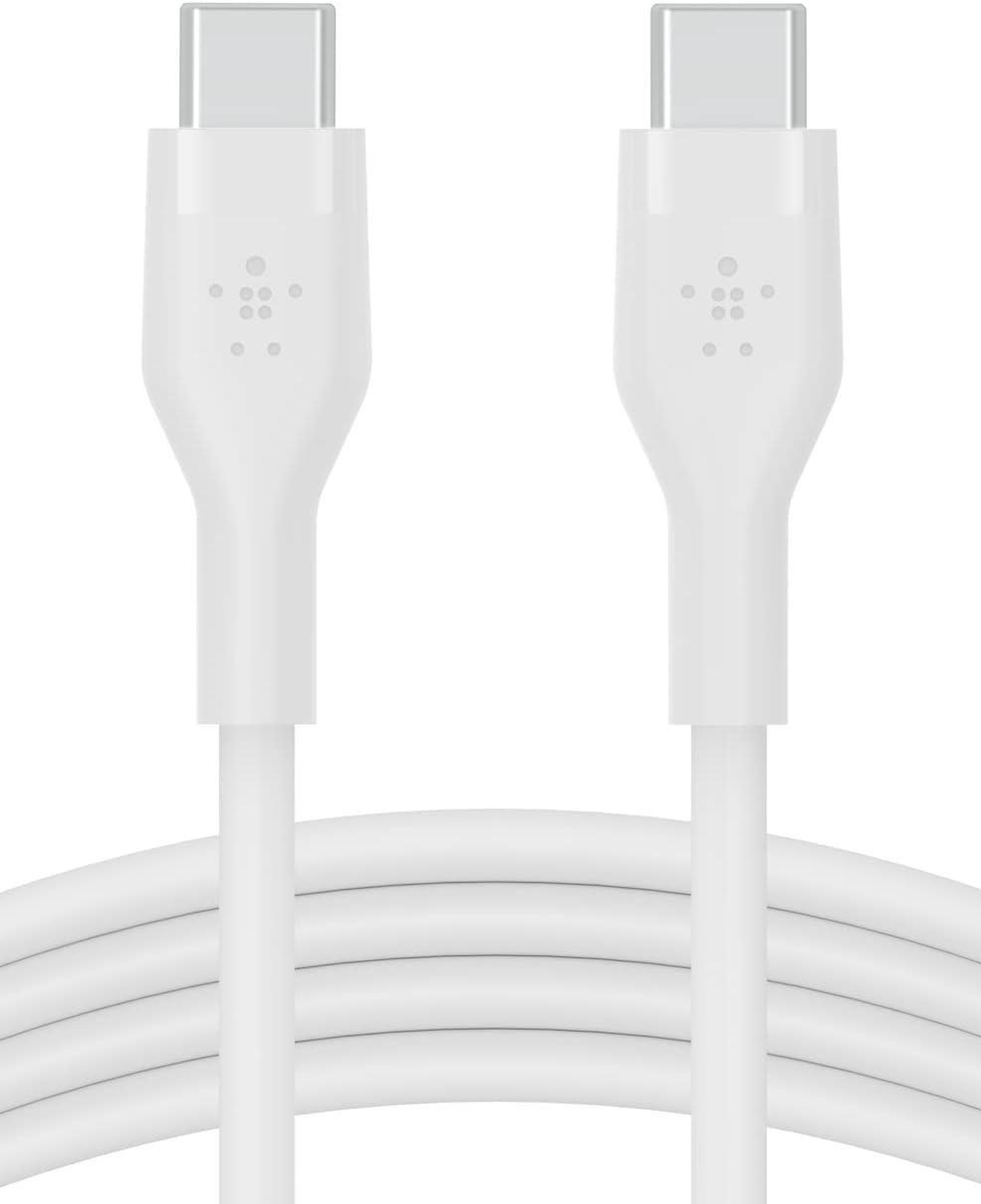 Belkin BoostCharge Flex USB-C'den USB-C'ye Kablo 60W 1Metre Beyaz