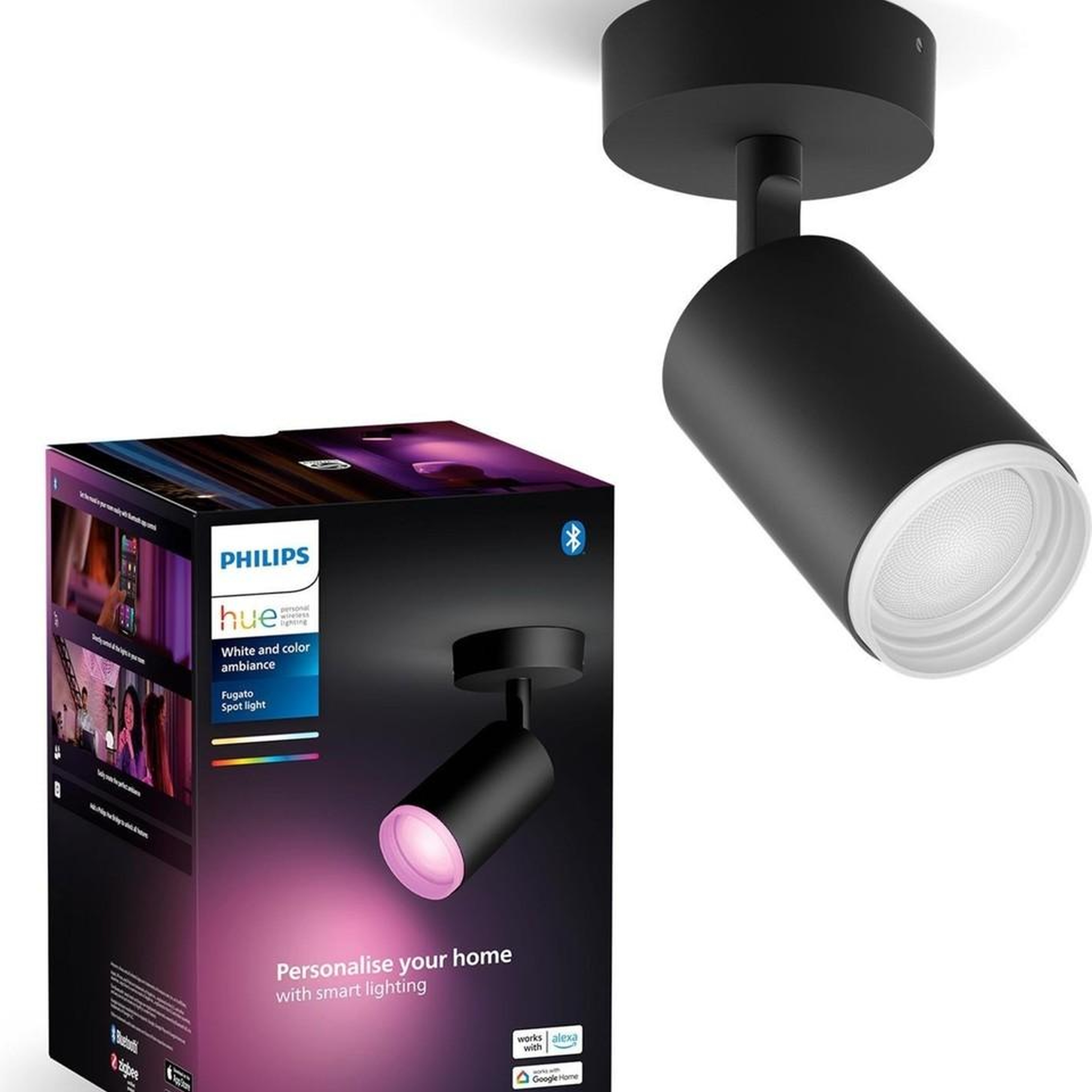 Philips Hue Fugato Akıllı LED Spot Lamba 1X4.2W (Siyah) V2