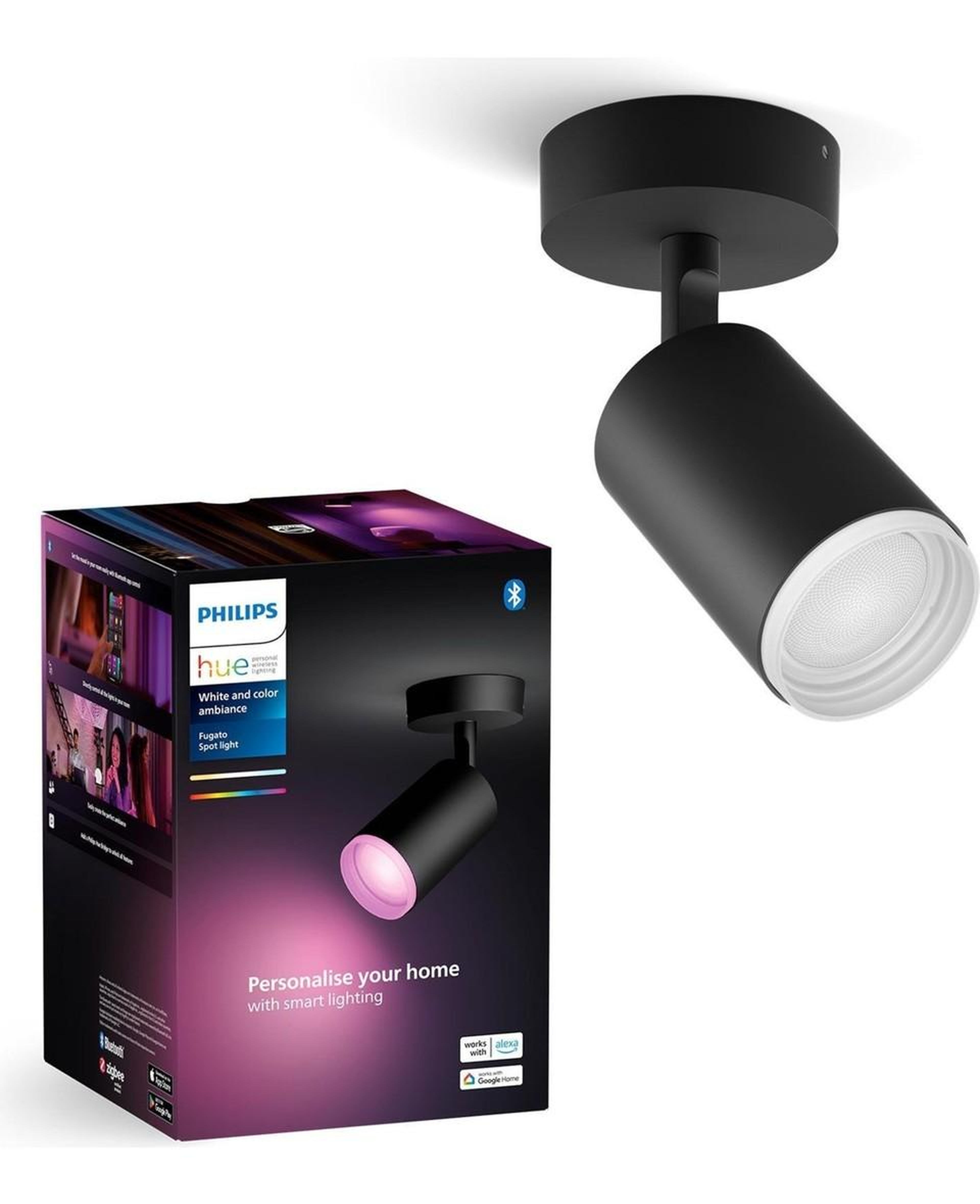 Philips Hue Fugato Akıllı LED Spot Lamba 1X4.2W (Siyah) V2