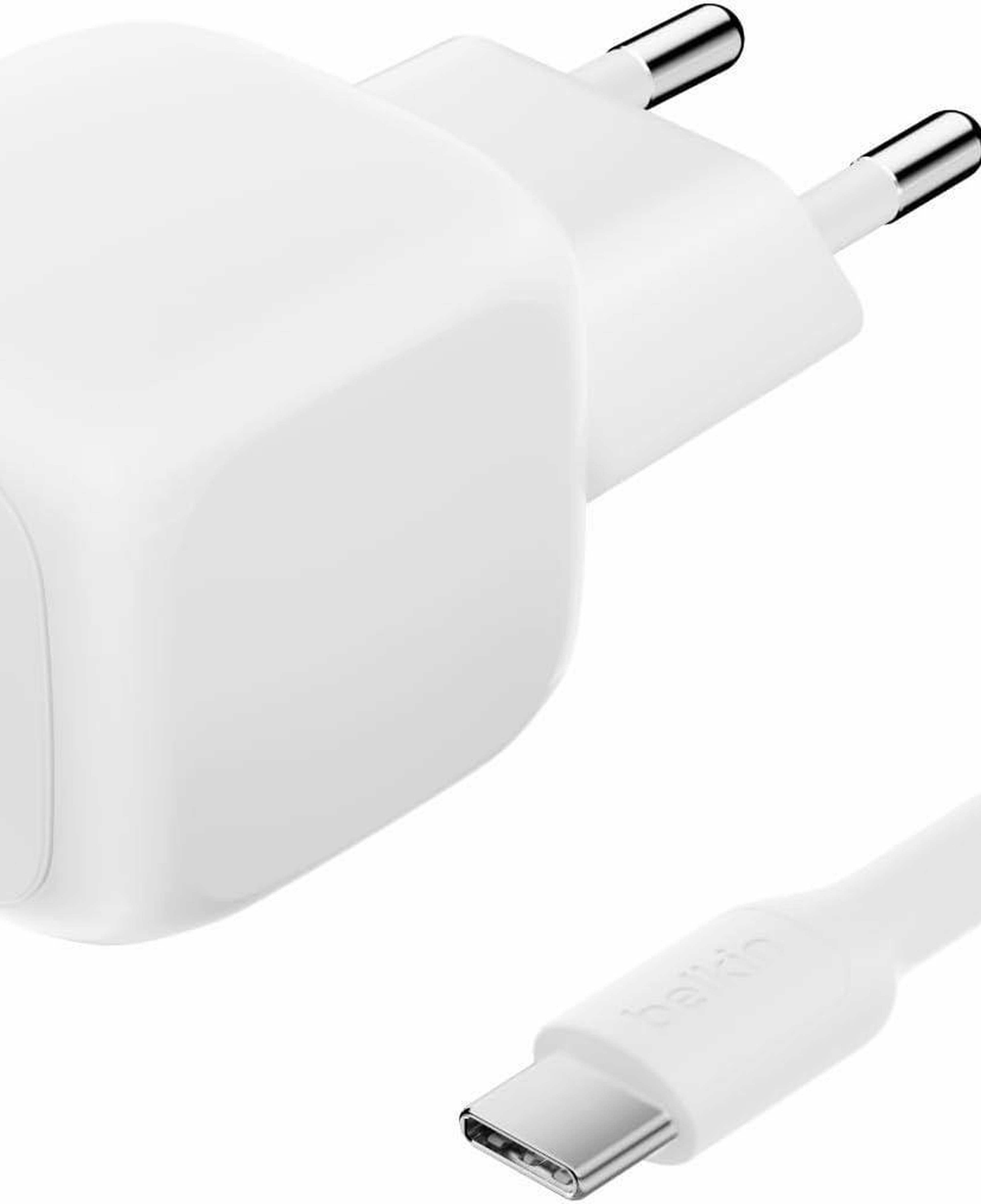 Belkin Kompakt Hızlı Şarj Cihazı 45 W + USB-C - USB-C Kablosu, Beyaz