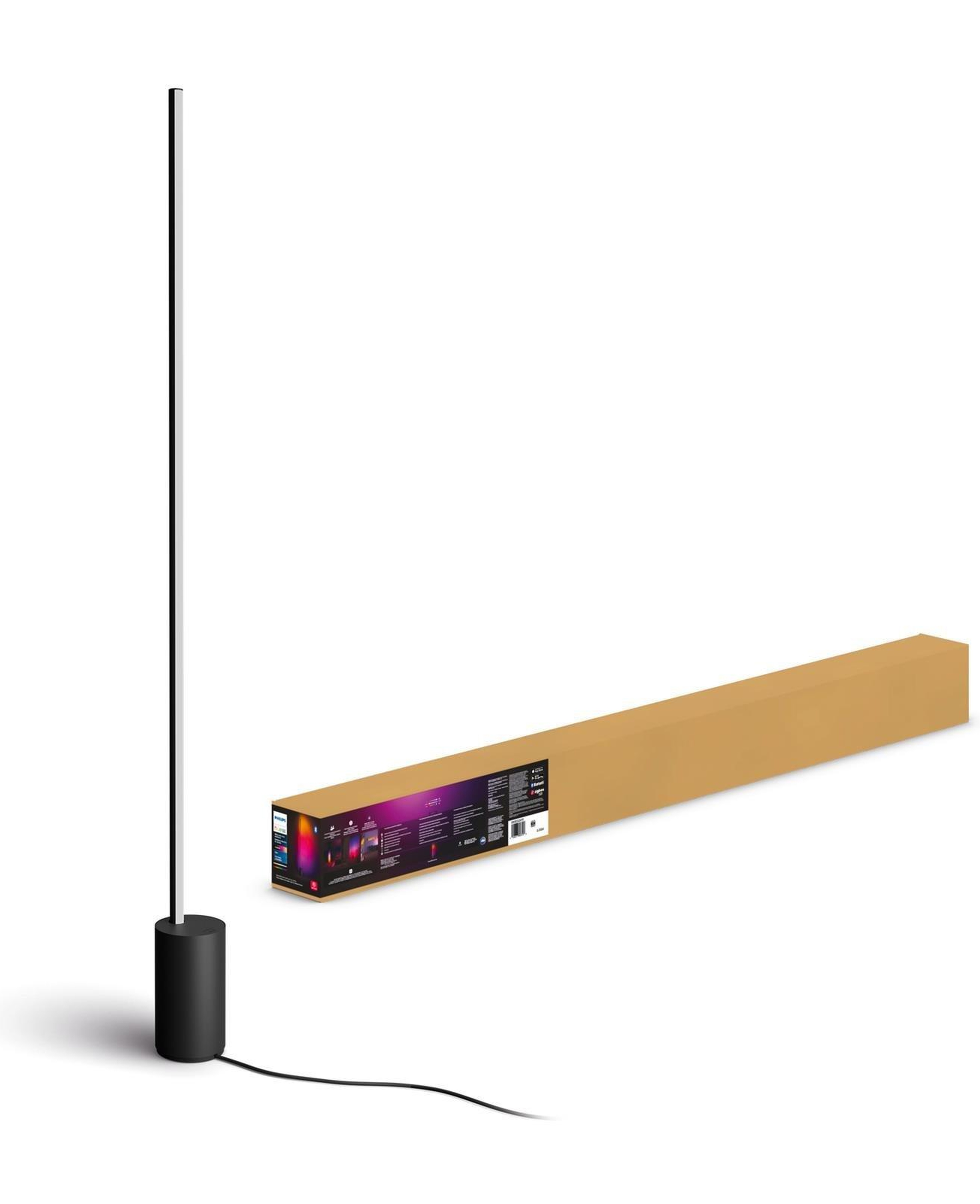 Philips Hue Gradient Signe Akıllı Led Zemin Işığı, Lambader, Siyah 915005987201