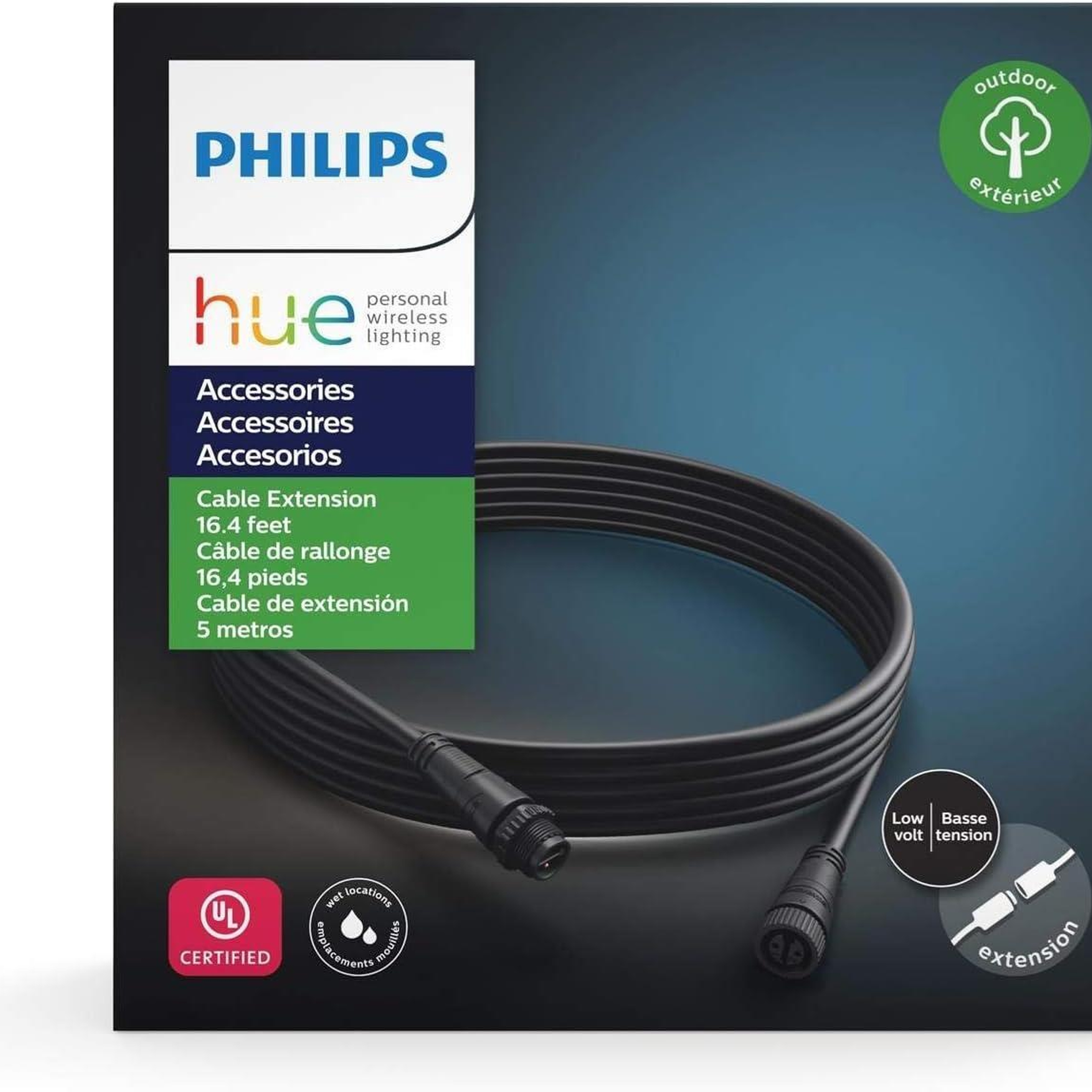 Philips Hue Outdoor Düşük Voltaj Uzatma Kablousu 5mt.