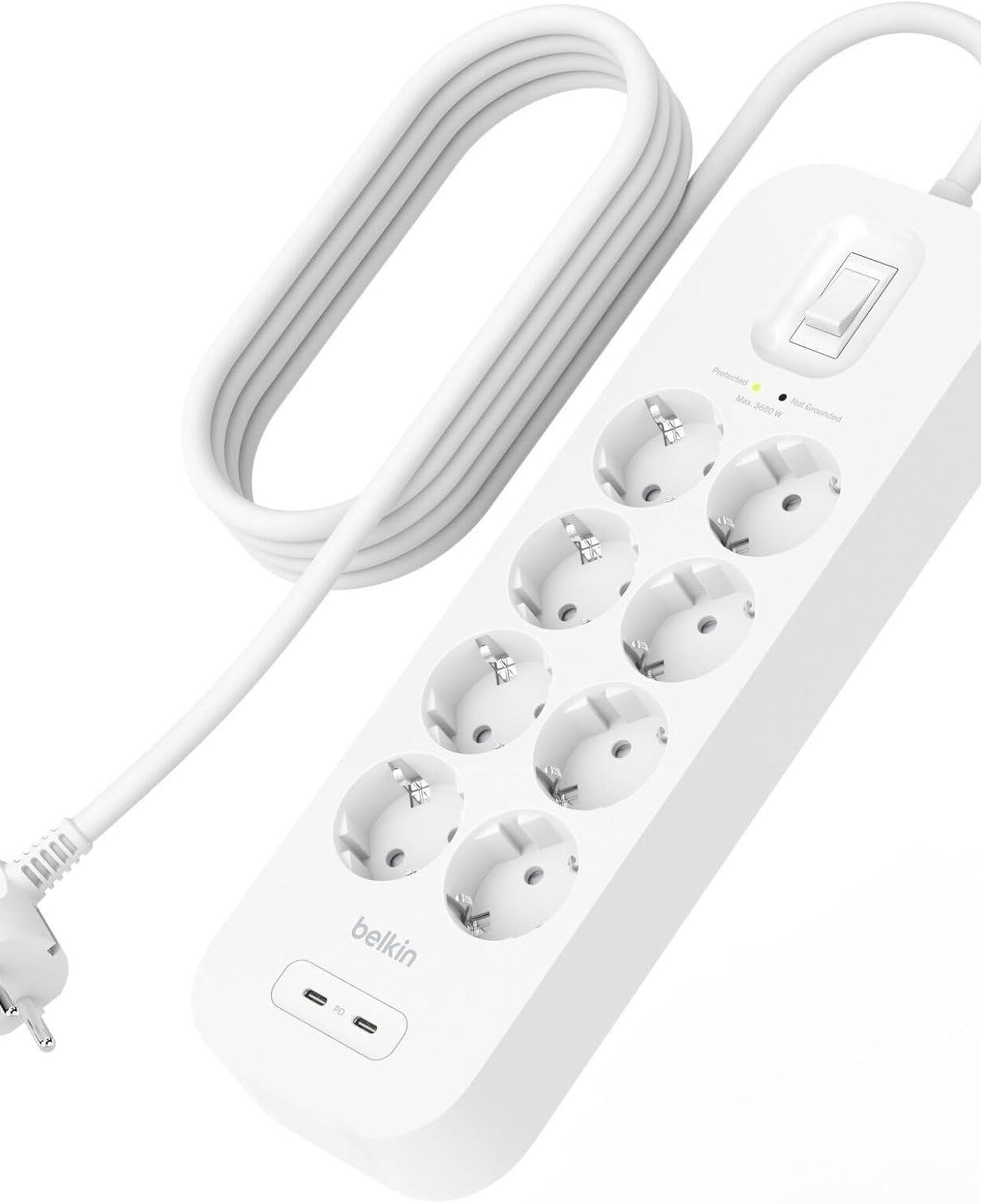 Belkin SRB004 Usb-C Usb-A 8x Priz 2m SRB004VF2M-V2
