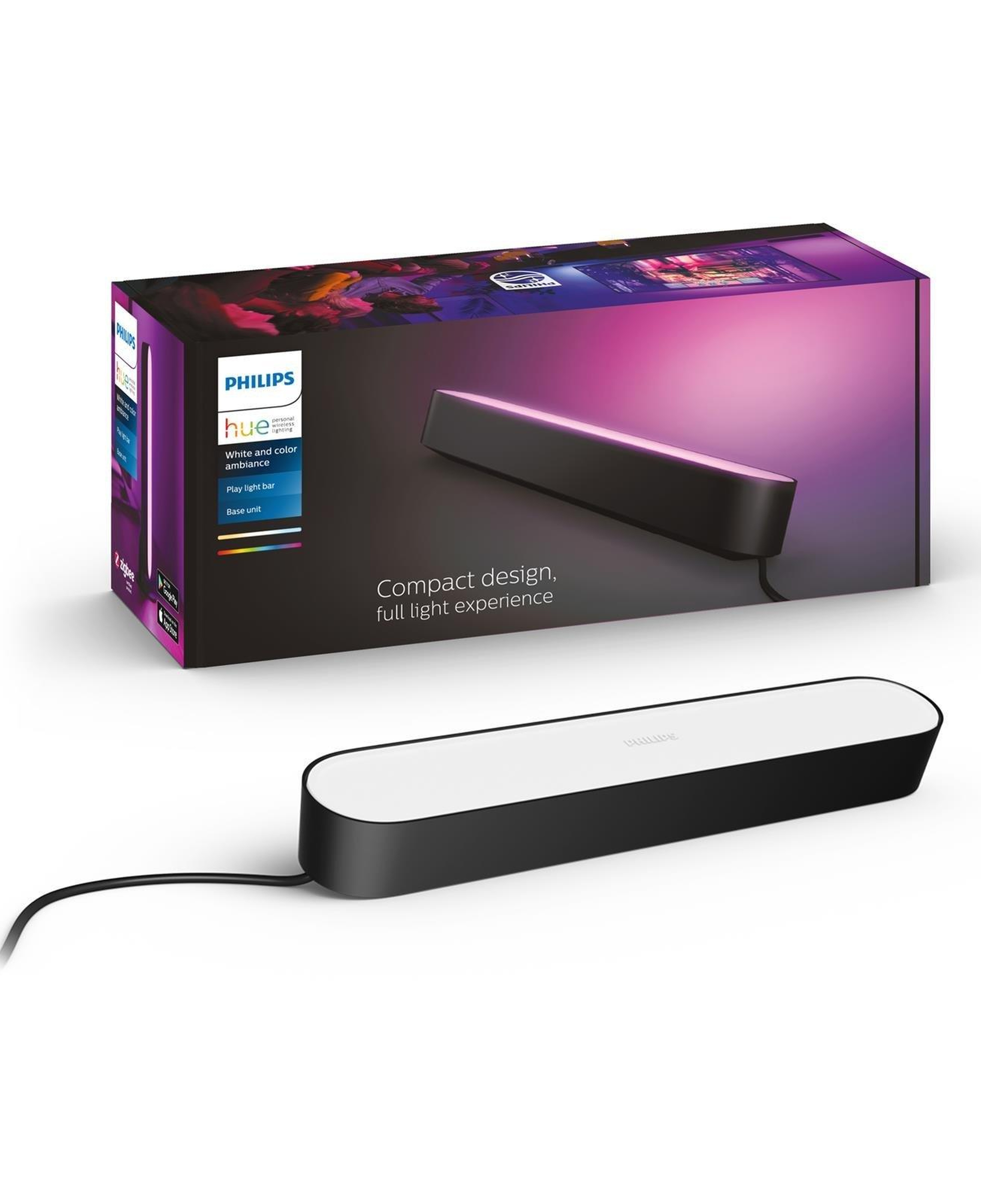 Philips Hue Play, Akıllı LED Aydınlatma (Adaptör dahil) - Siyah
