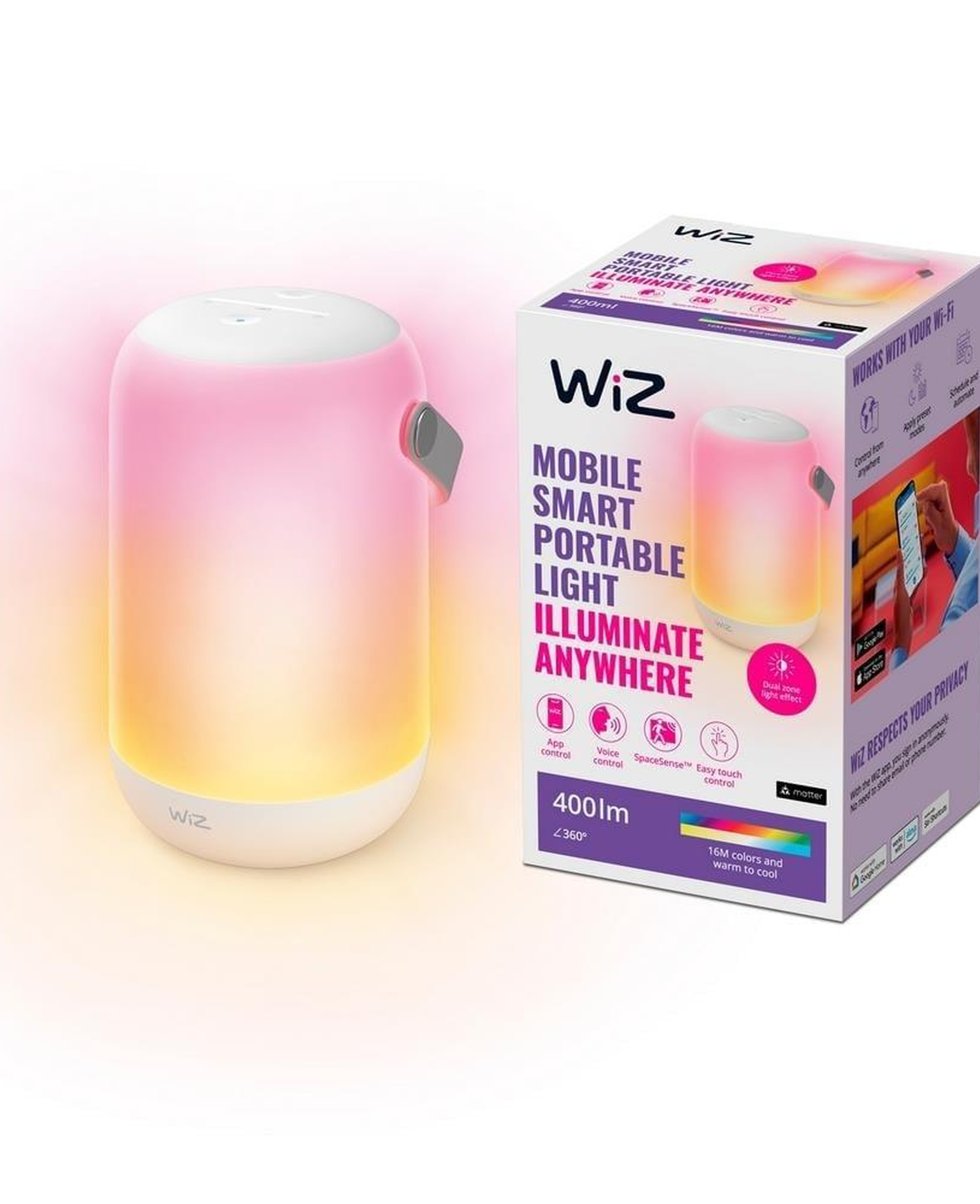 Wiz Mobile Portable - Taşınabilir Renkli Akıllı Lamba