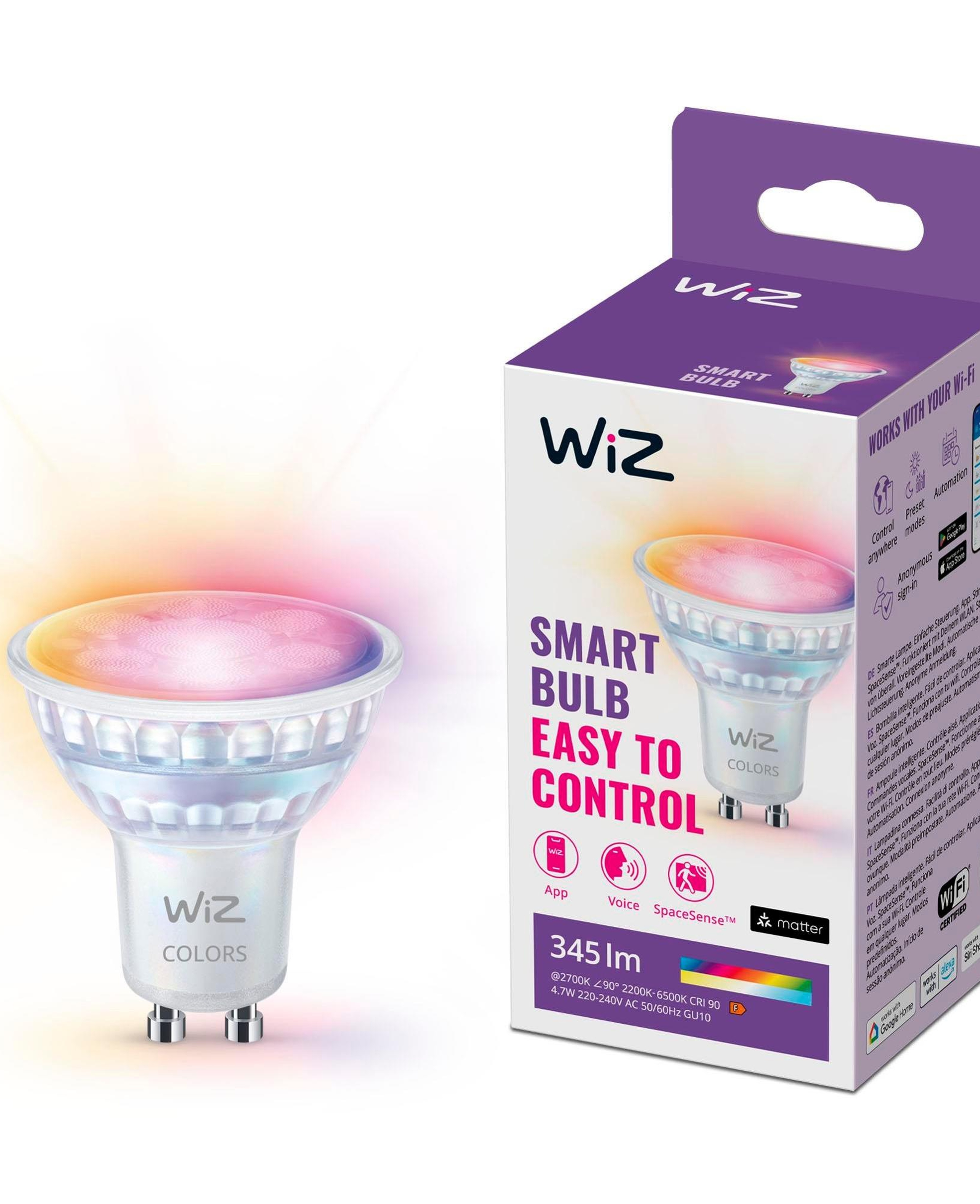 Wiz RGB Spot Ampul 50W GU10 Cam