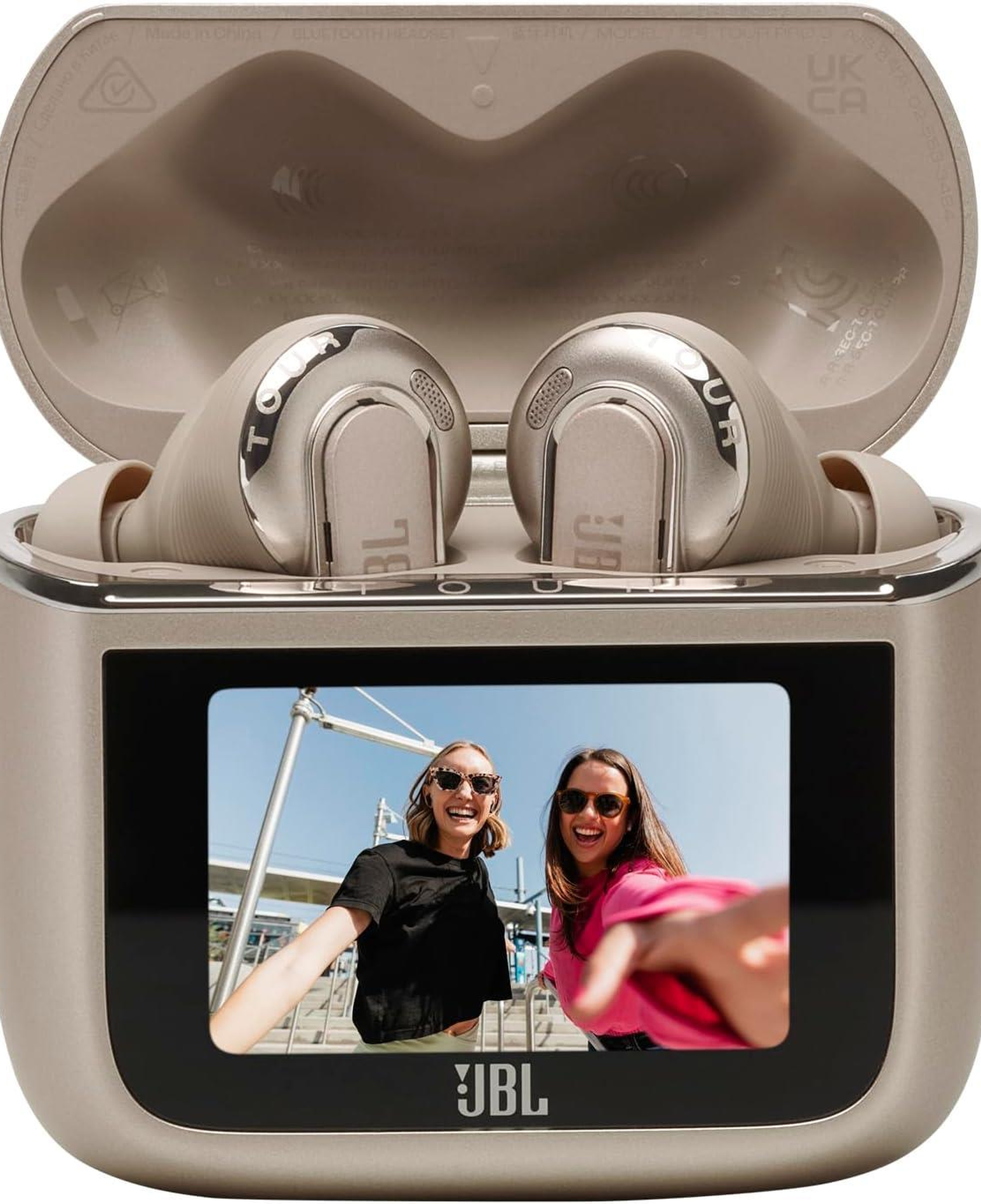 JBL Tour Pro 3 TWS NC Bluetooth Kulaklık ve Smart Case, Latte Krem