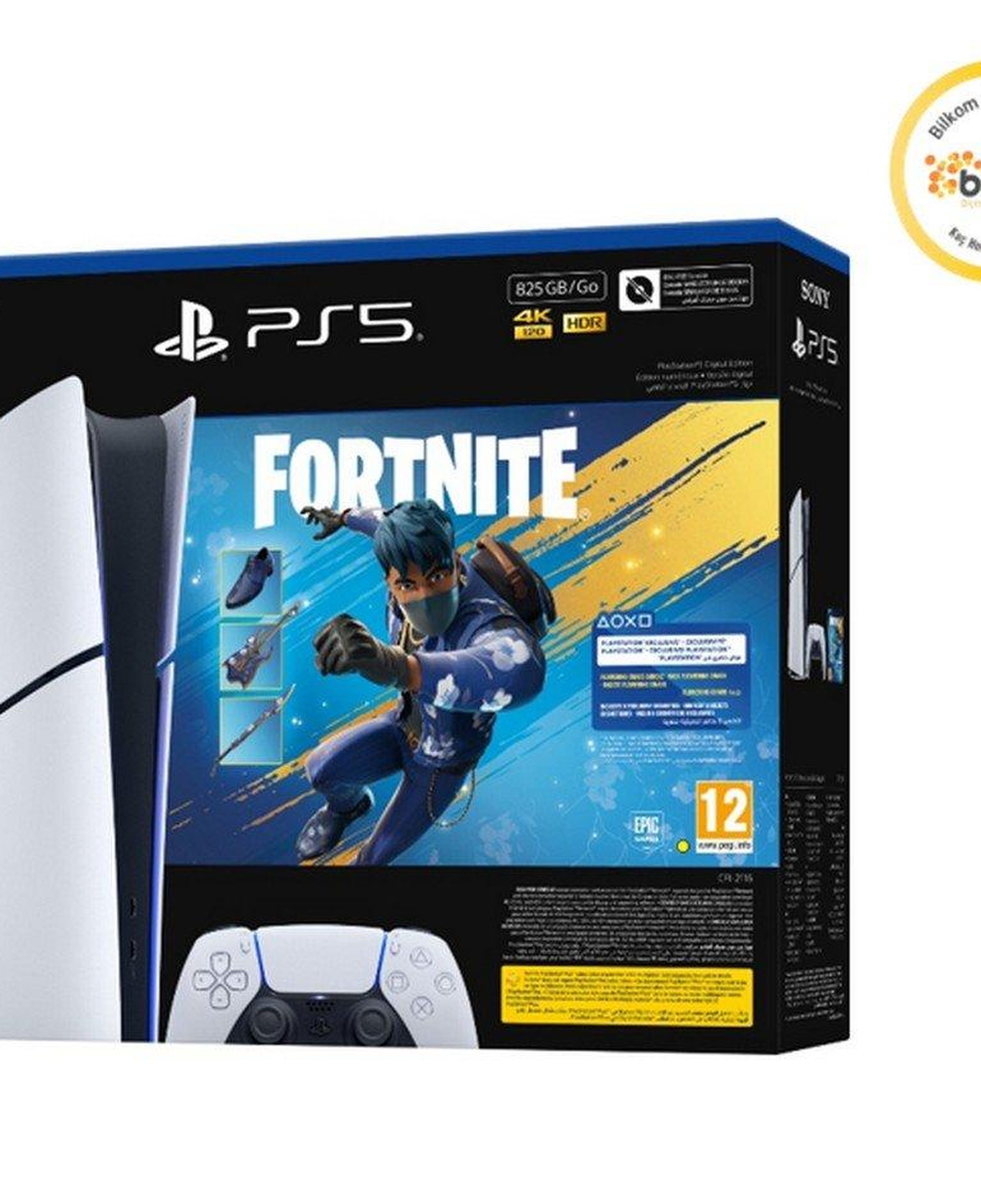 Sony Playstation 5 825 GB Dijital Fortnite V2 Bundle (Bilkom Garantili)