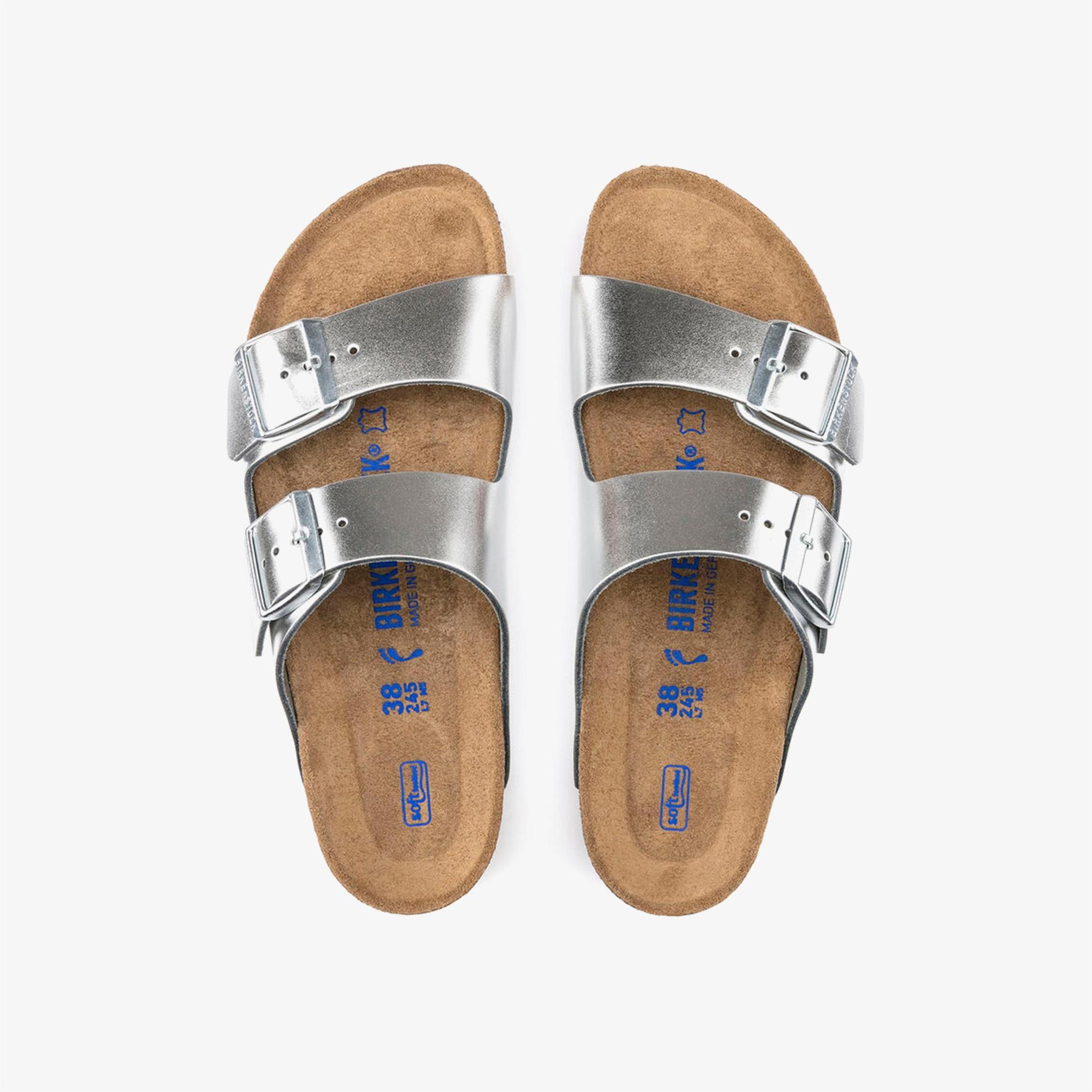 Birkenstock Arizona Kadın Metalik Gri Terlik