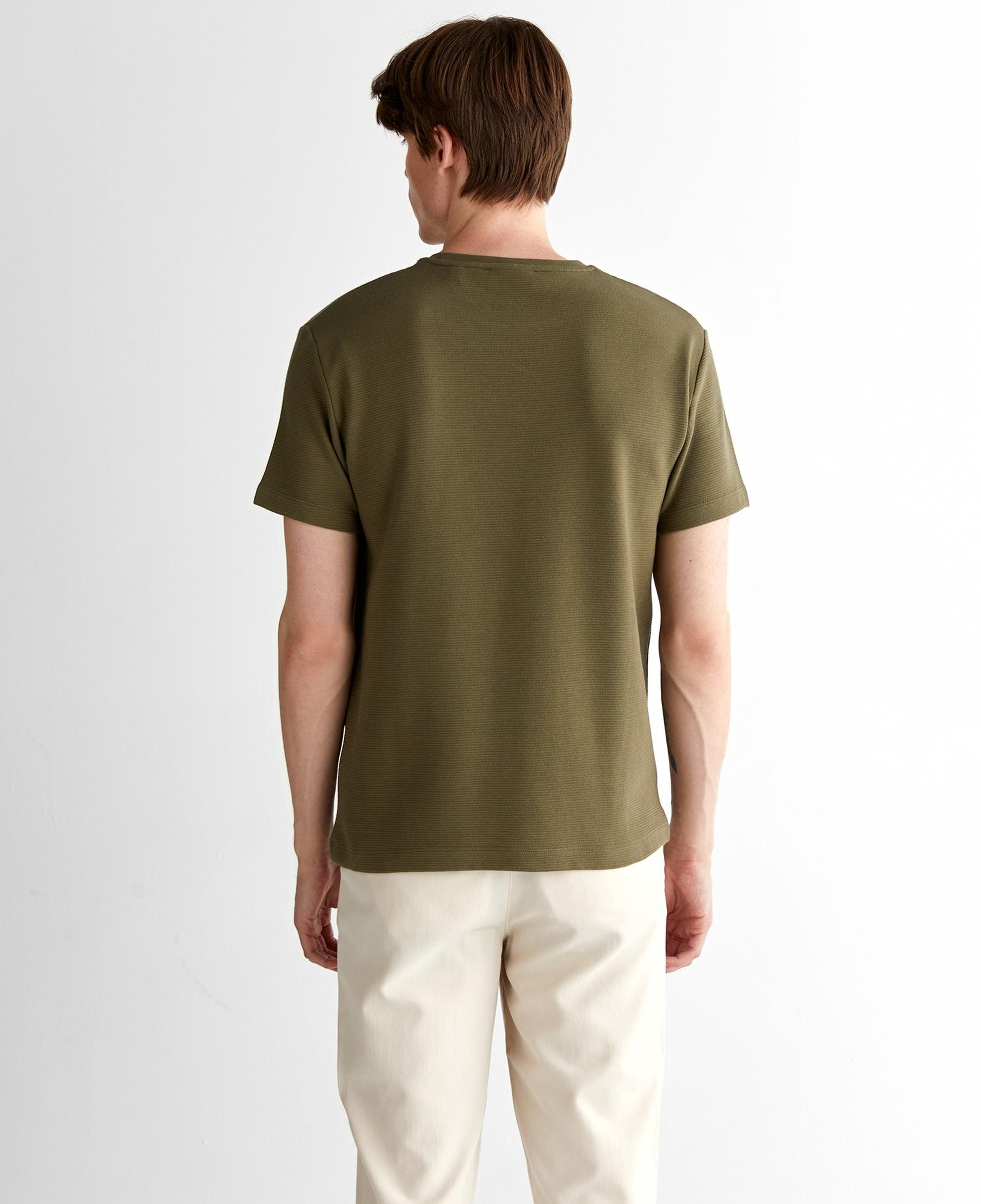 GANT Erkek Yeşil Regular Fit Bisiklet Yaka T-Shirt