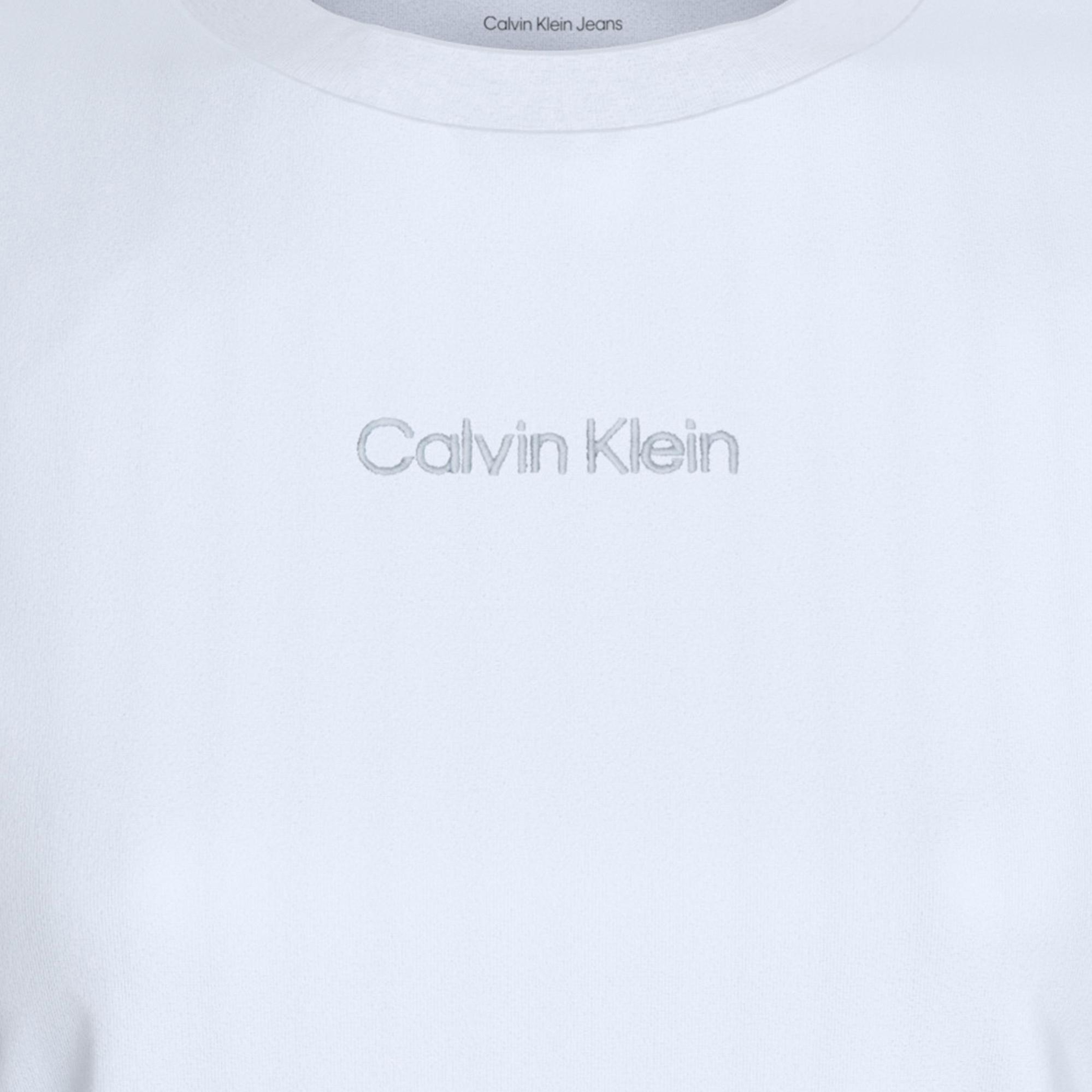 Calvin Klein Classic 20S Logo Grap Kadın Beyaz T-Shirt