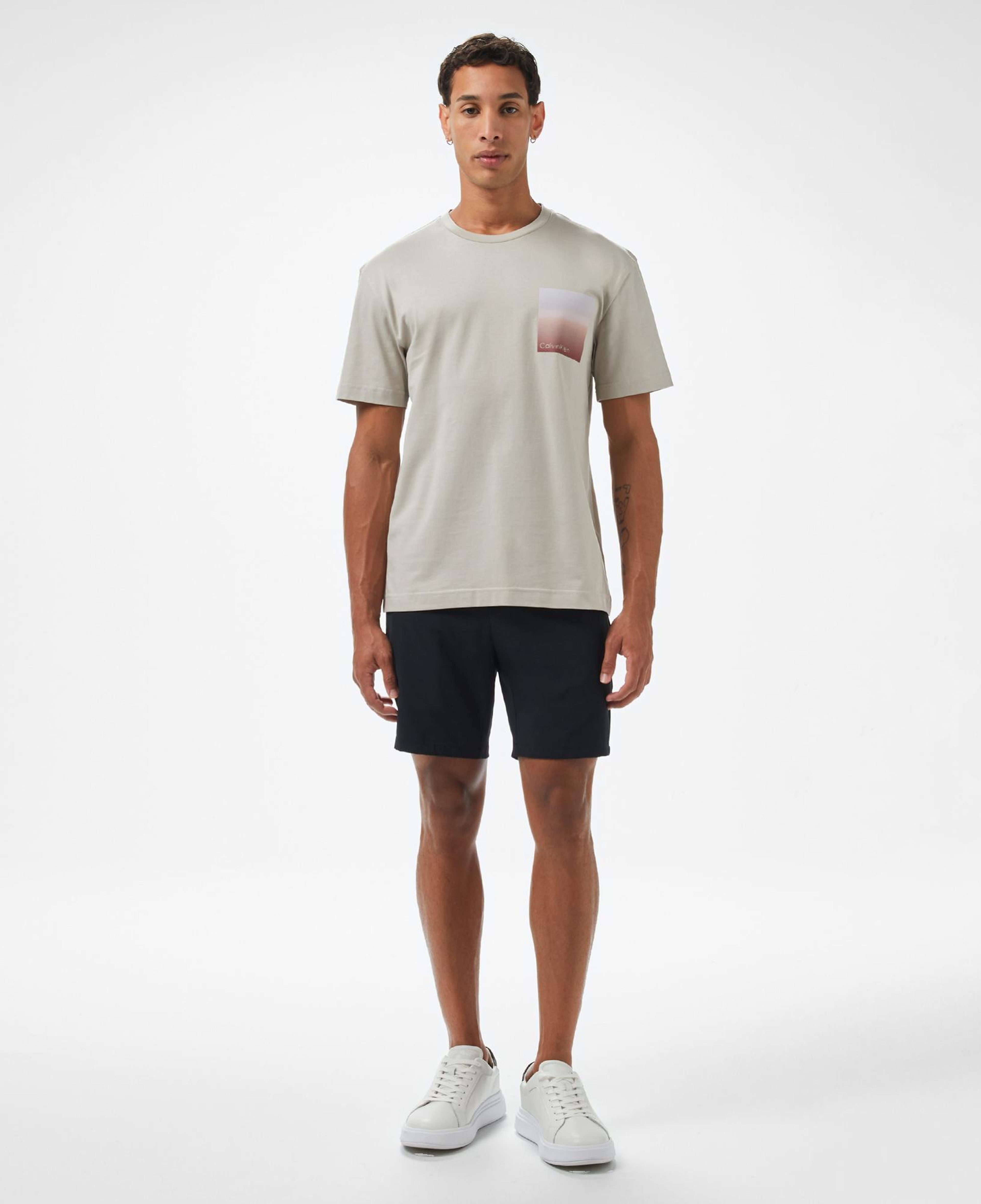 Calvin Klein Ombre Logo Erkek Gri T-Shirt