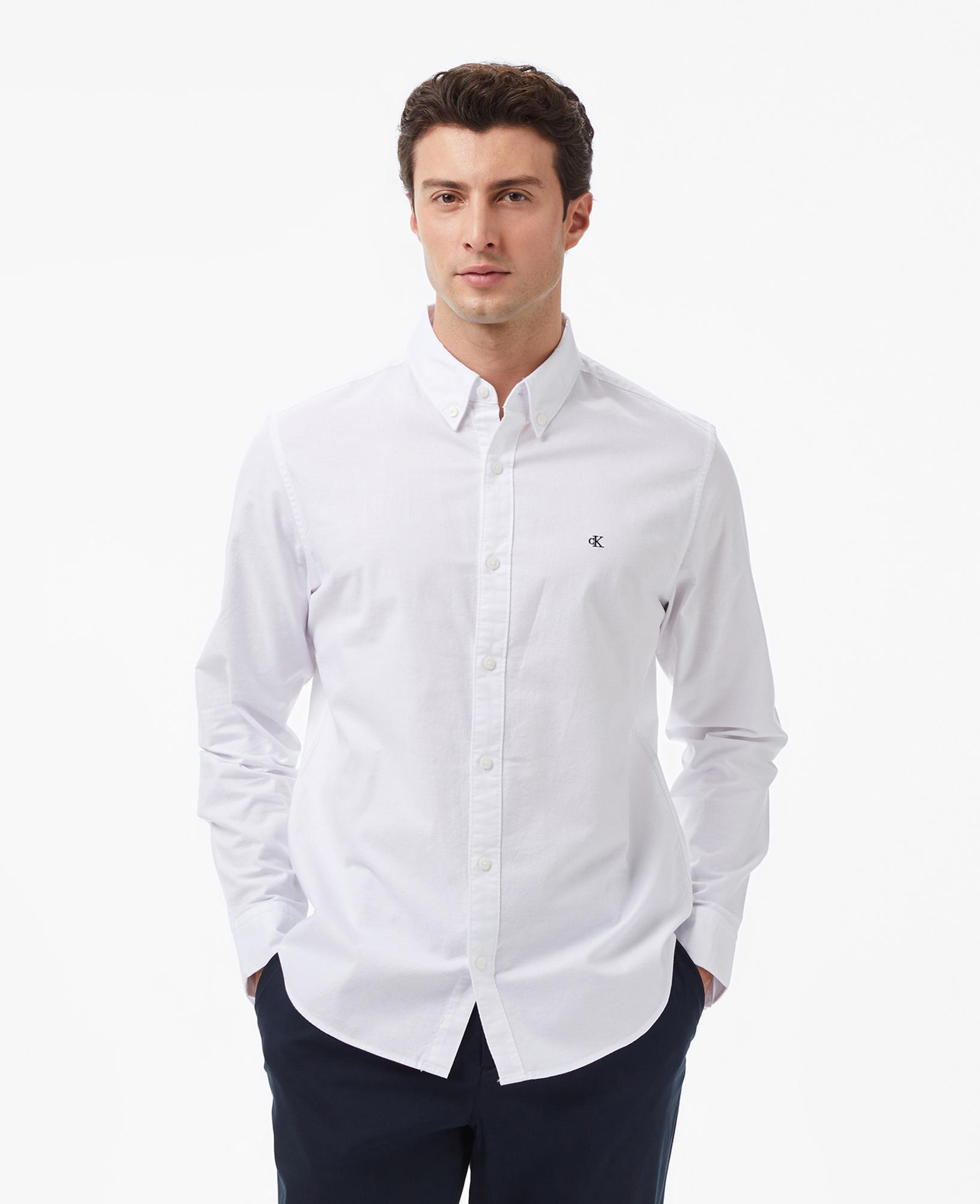 Calvin Klein Solid Oxford Classic Erkek Beyaz Gömlek