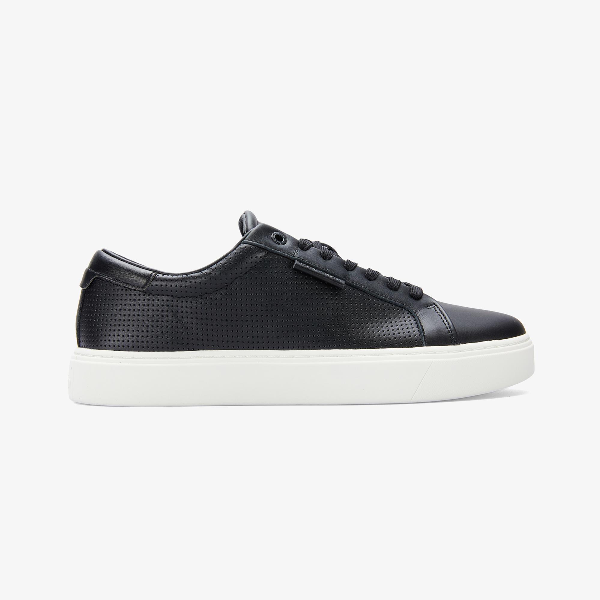 Calvin Klein Clean Cup Low Lace Up Erkek Siyah Sneaker