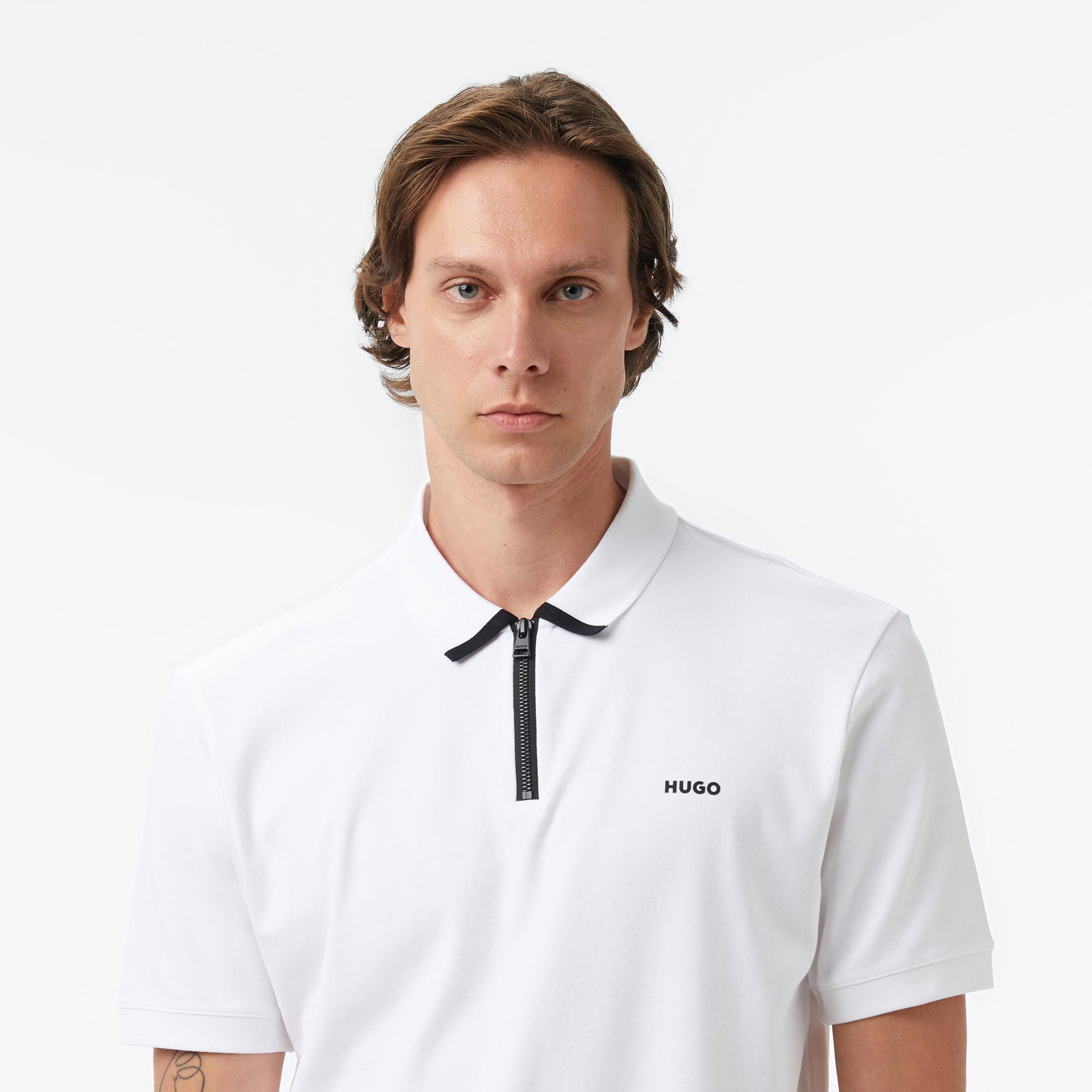 Hugo Dalomino Erkek Beyaz Polo