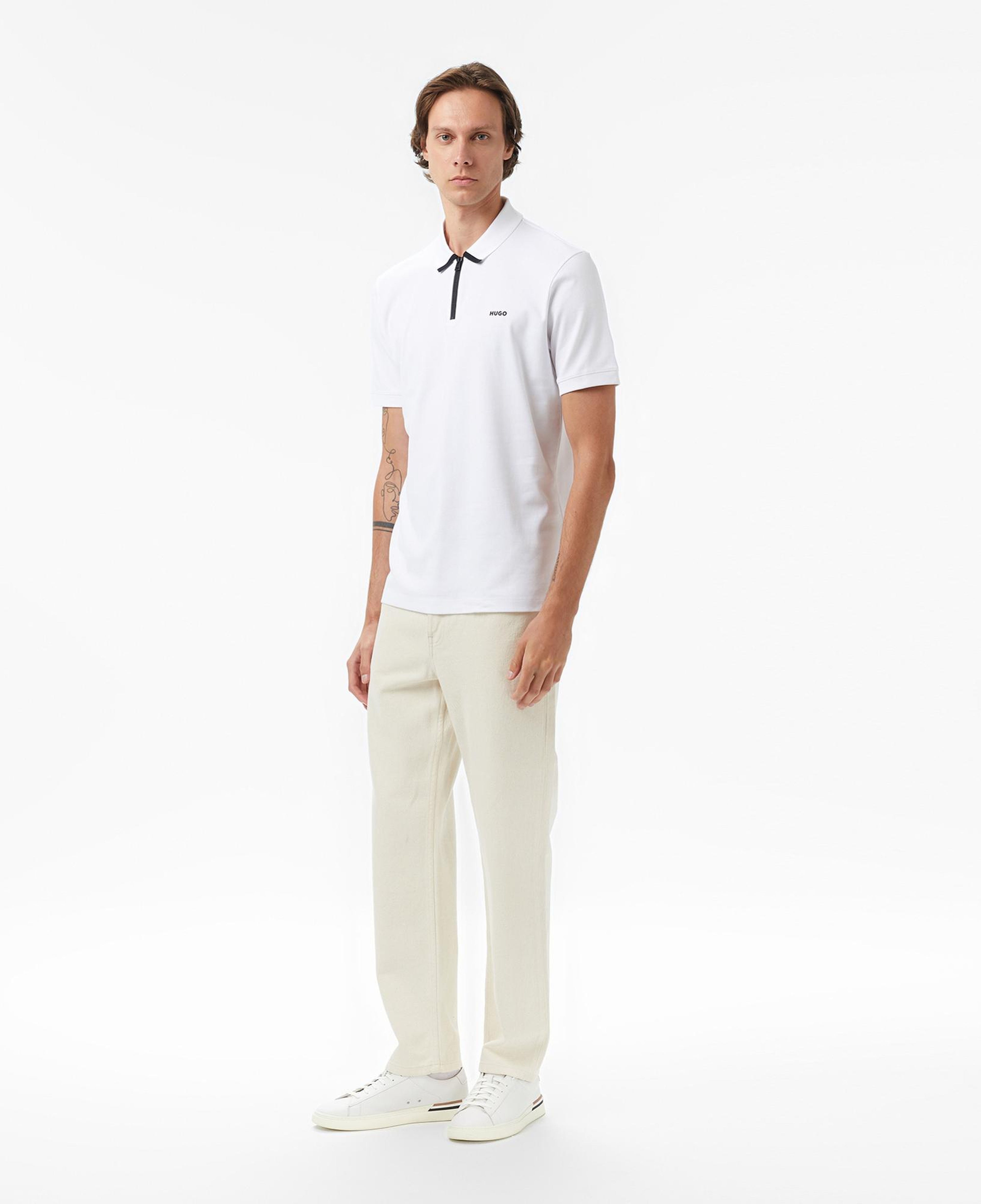 Hugo Dalomino Erkek Beyaz Polo