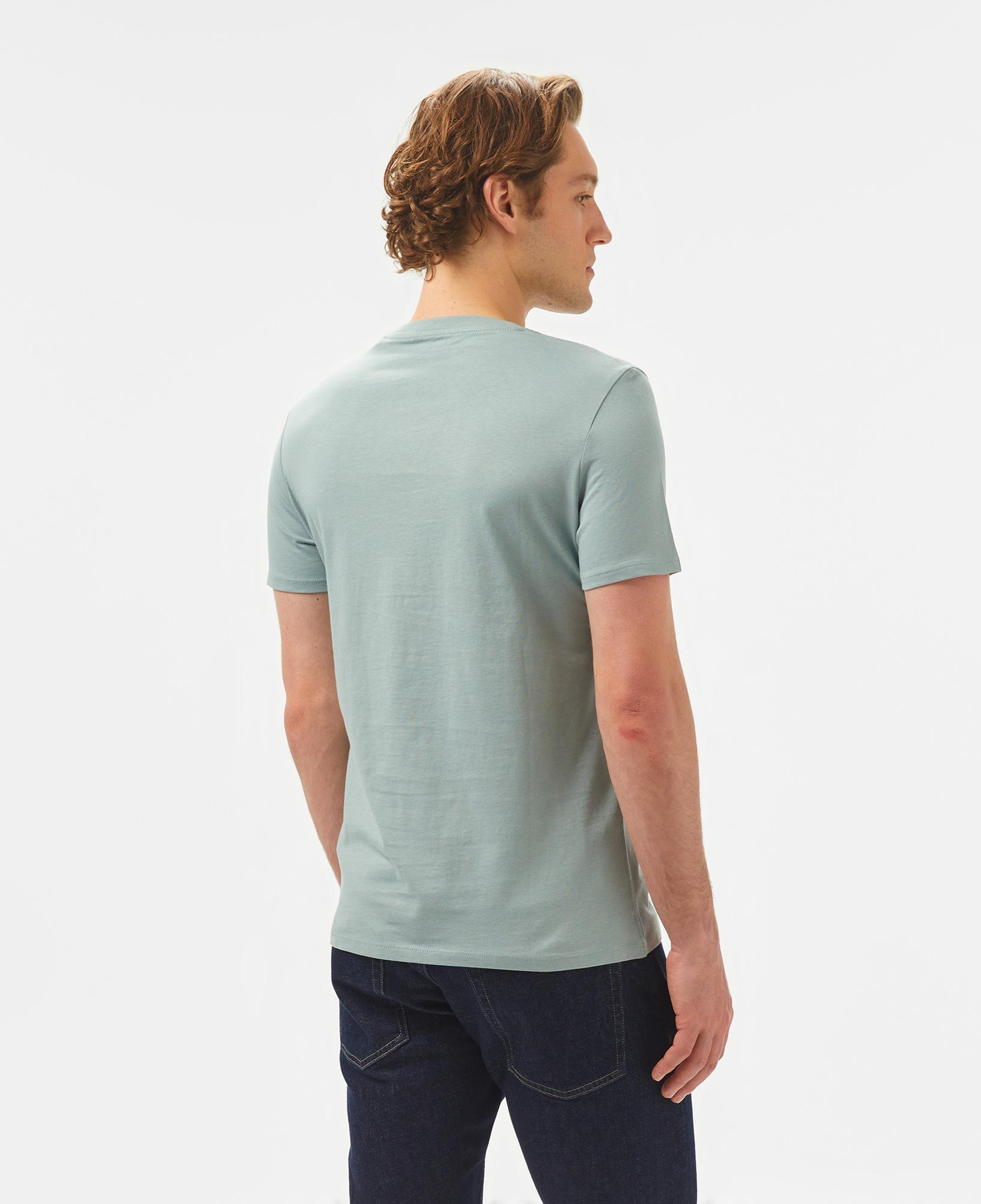 Guess Original Logo Mid Organic Stream Jersey Erkek Gri T-Shirt