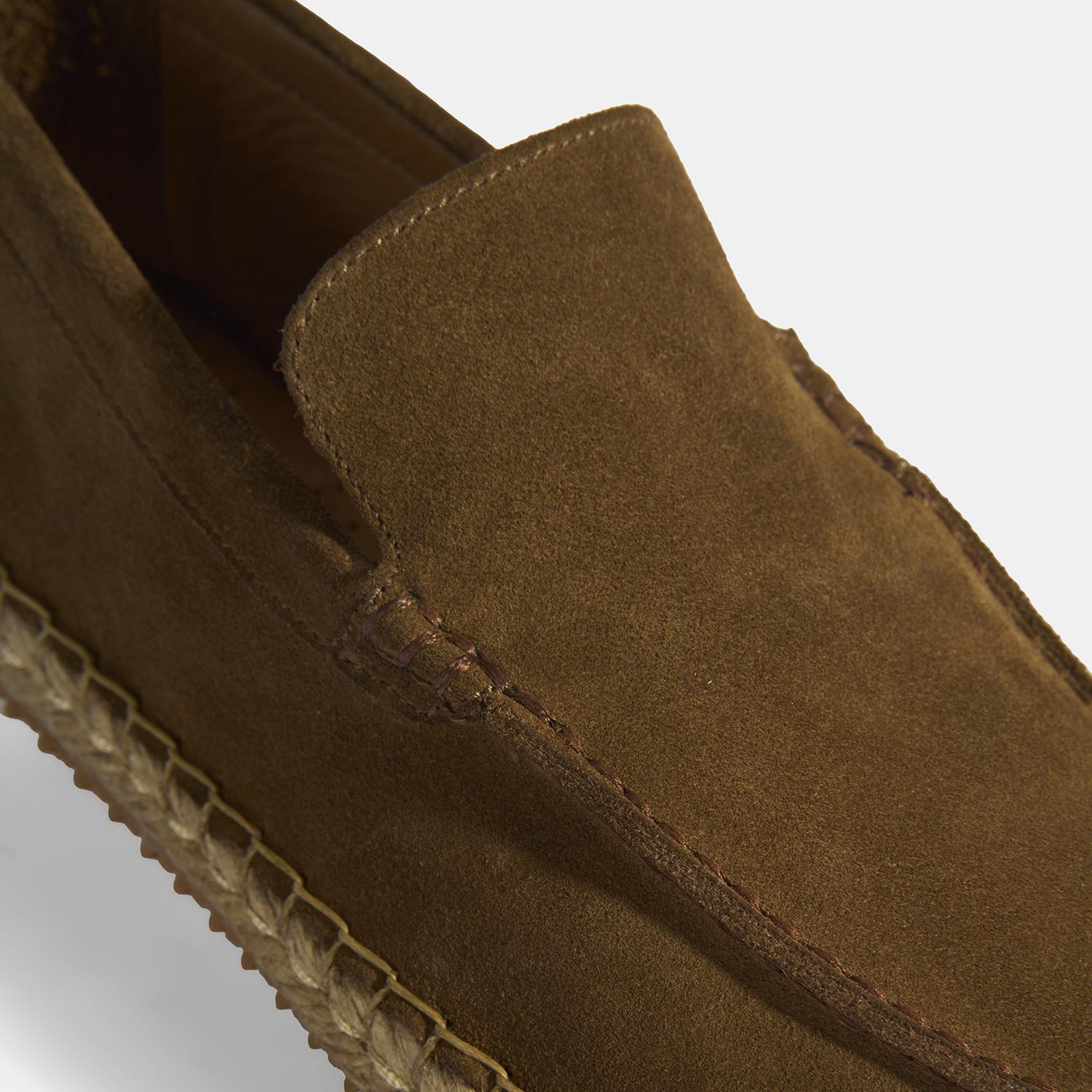 Erkek Taba Slip-On Süet Espadril