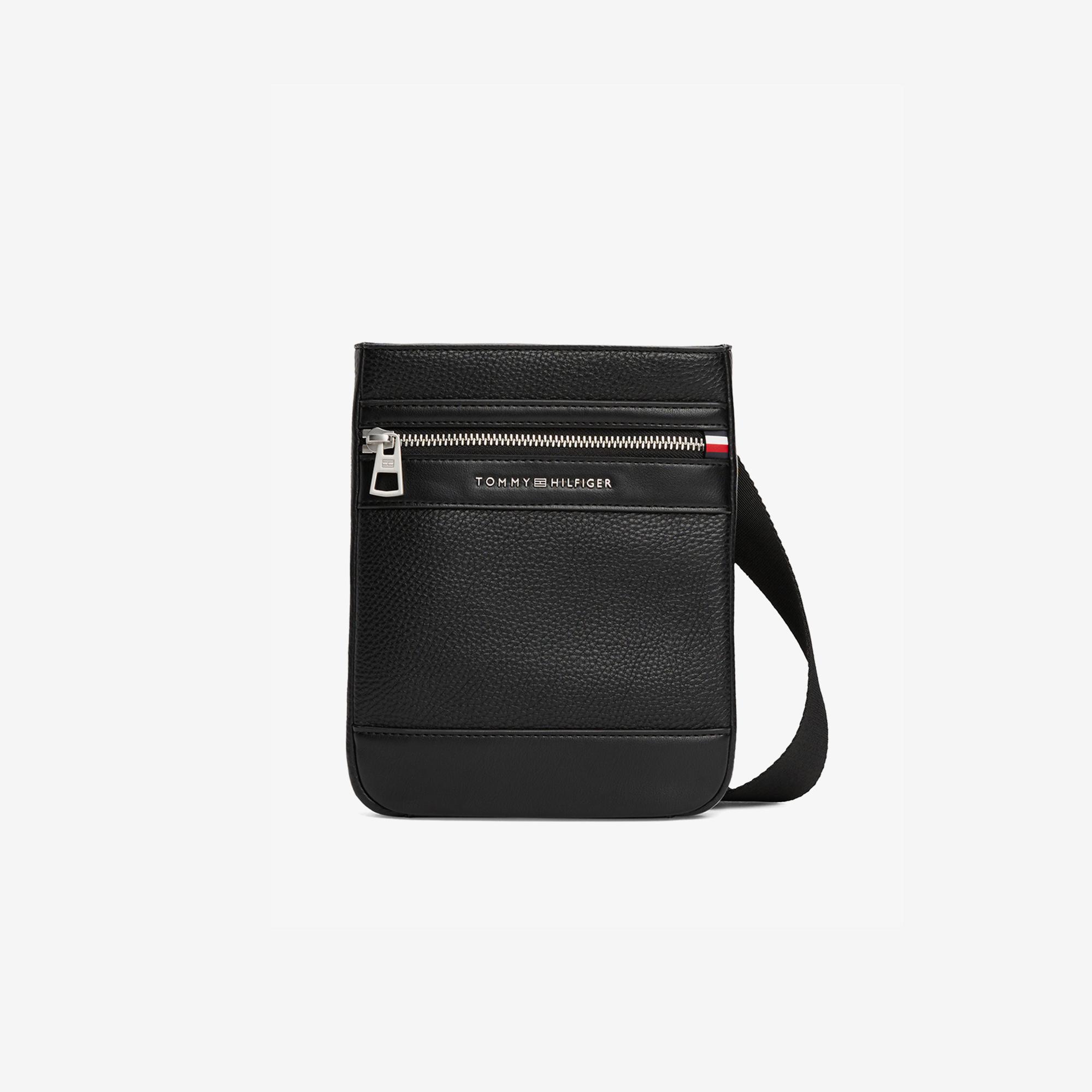 Tommy Hilfiger Central Mini Crossover Erkek Siyah Çapraz Çanta