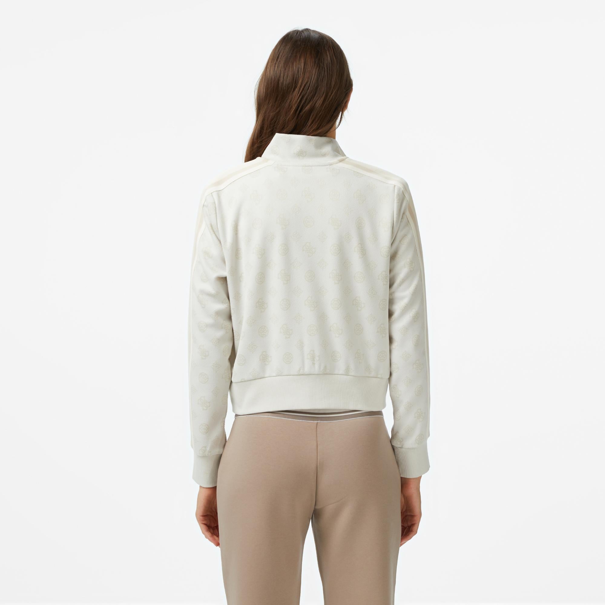 Guess Peony Kadın Beyaz Sweatshirt