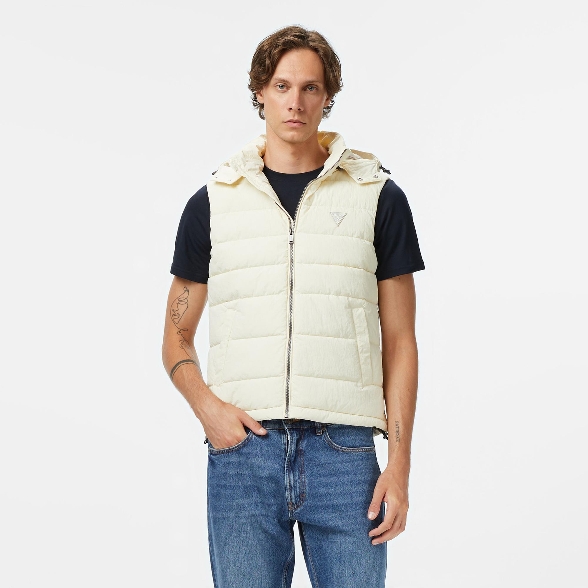 Guess Orion Erkek Krem Rengi Yelek