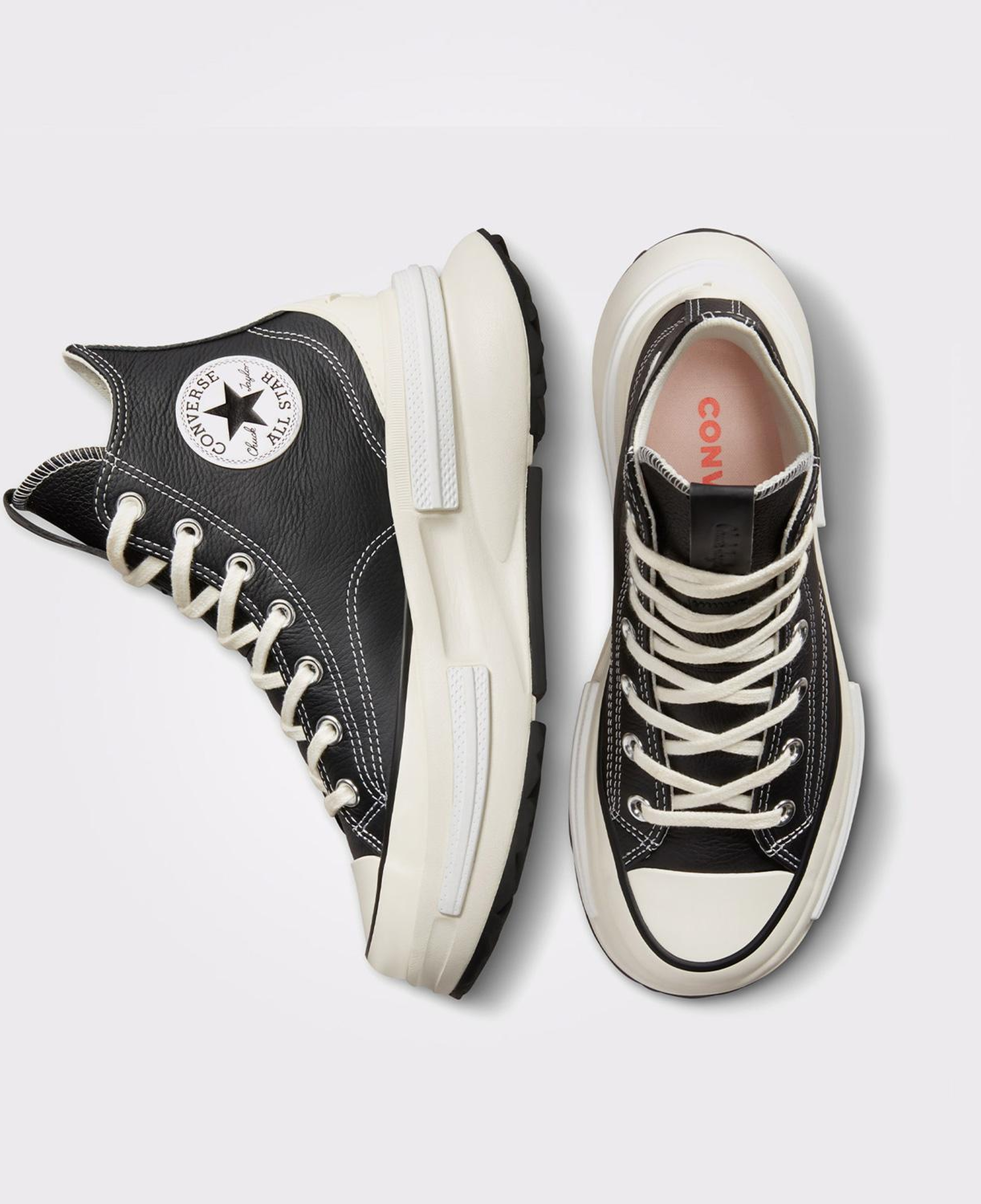 Converse Run Star Legacy Cx Foundational Unisex Siyah Deri Platform Sneaker