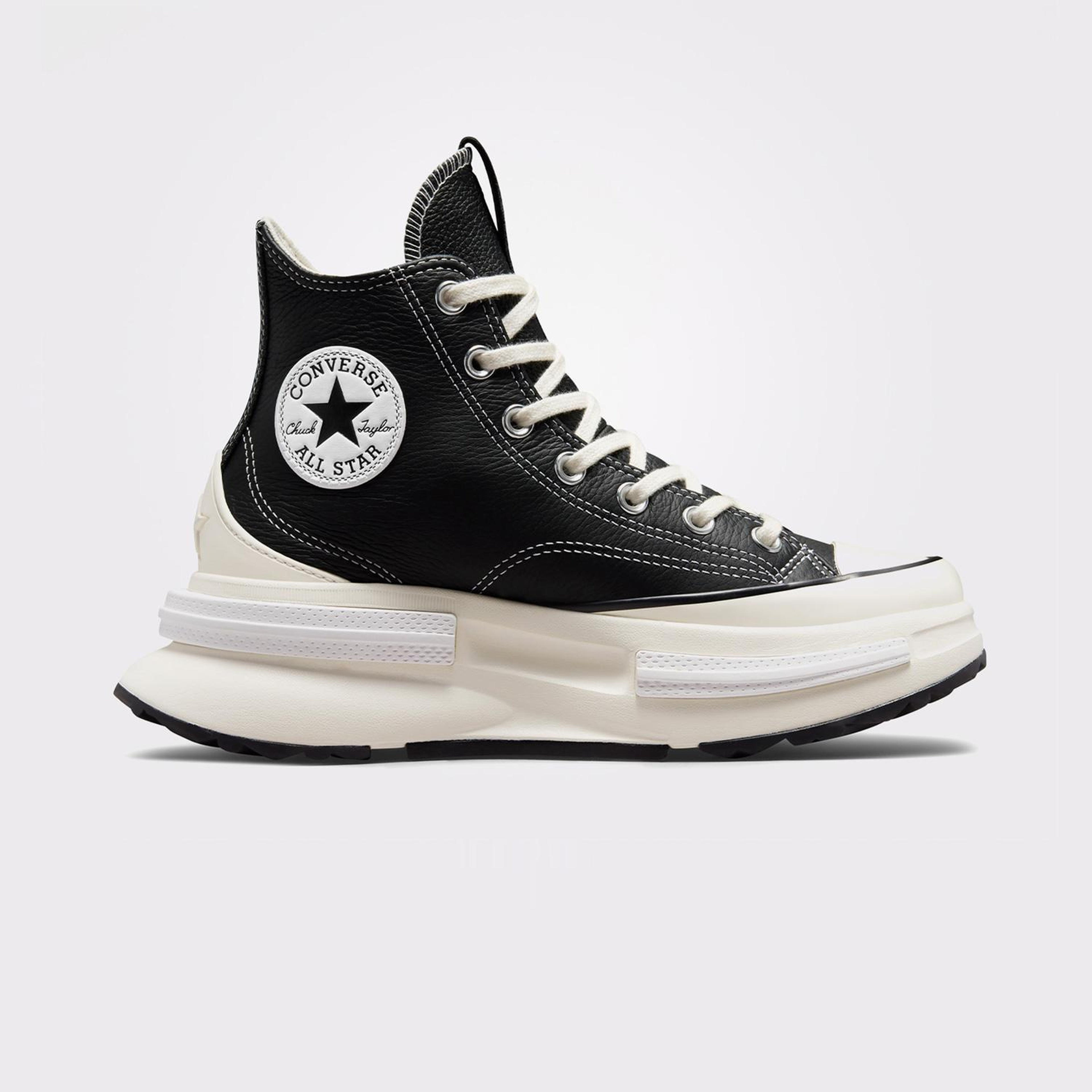 Converse Run Star Legacy Cx Foundational Unisex Siyah Deri Platform Sneaker