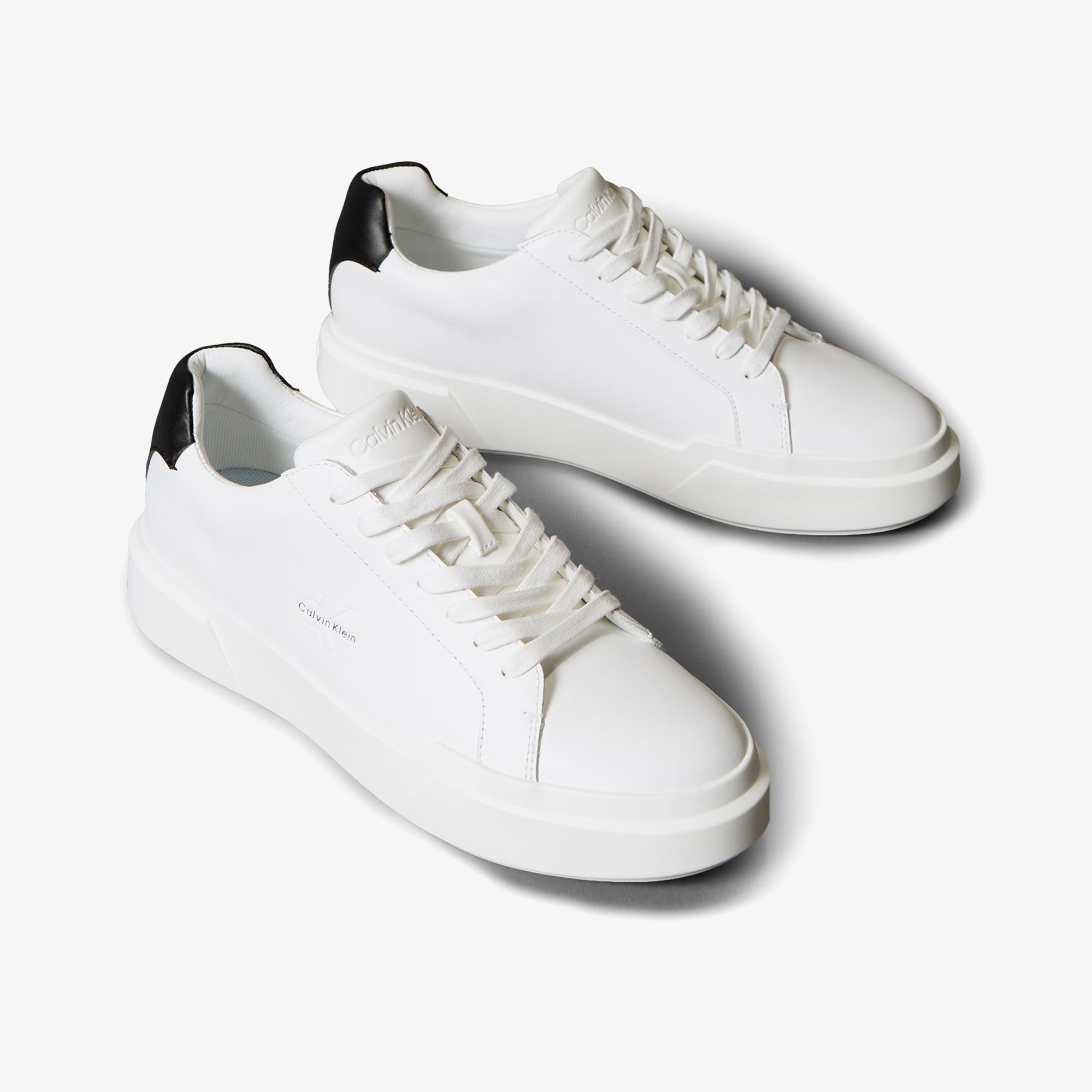 Calvin Klein Chunky Cupsole Lace Up  Erkek Beyaz Sneaker