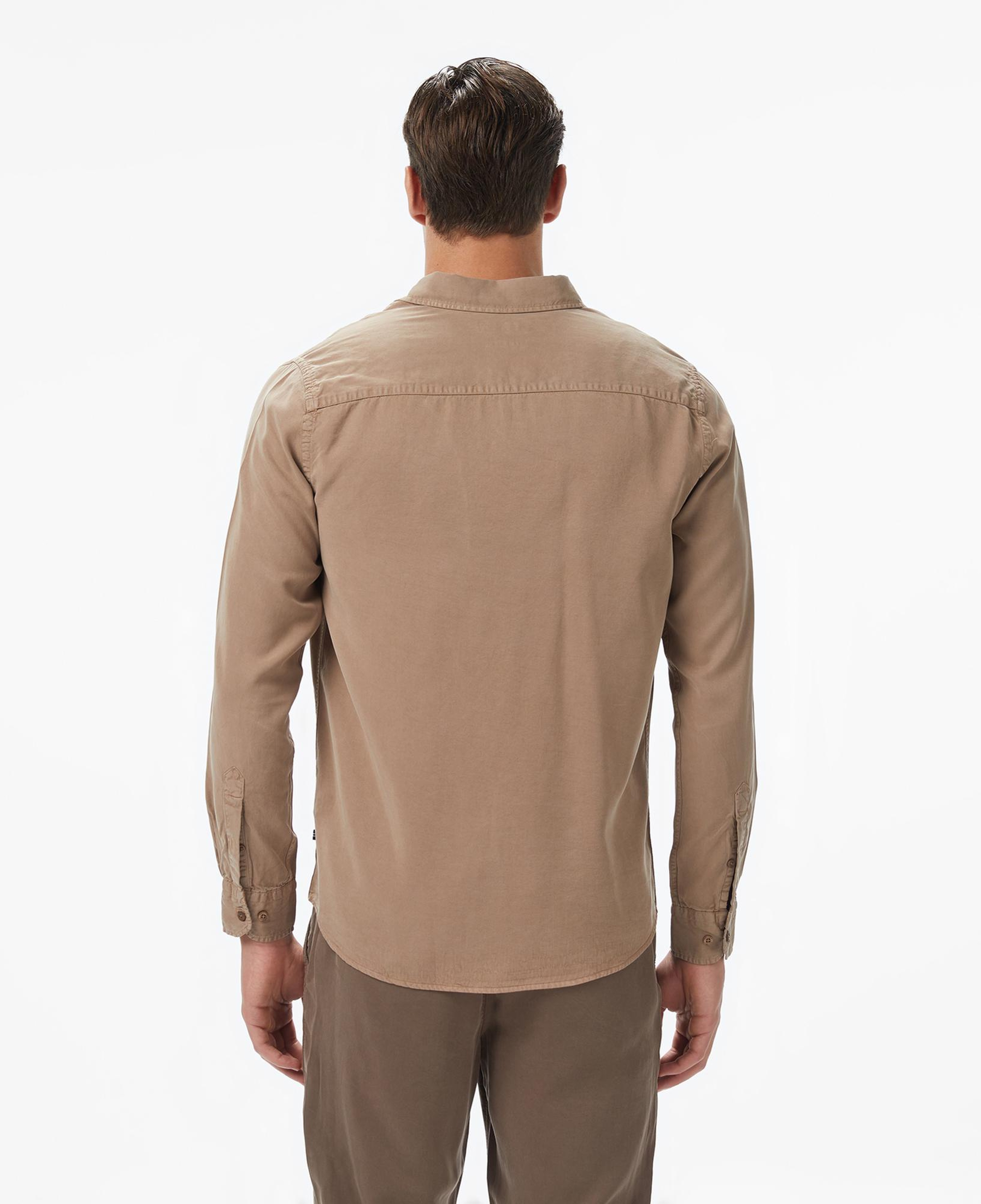 Nautica Erkek Bej Classic Fit Gömlek