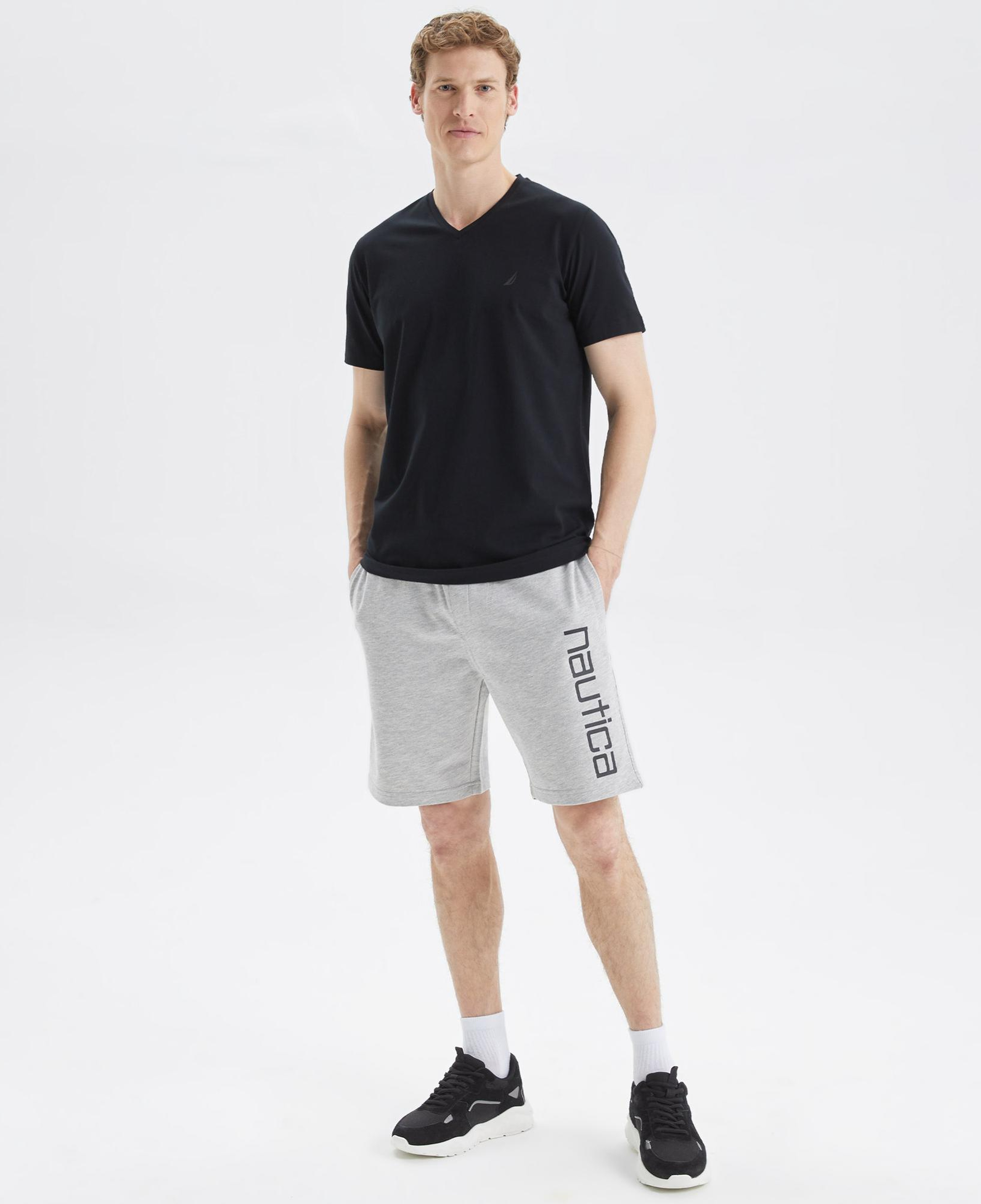 Nautica Erkek Siyah Standart Fit T-Shirt