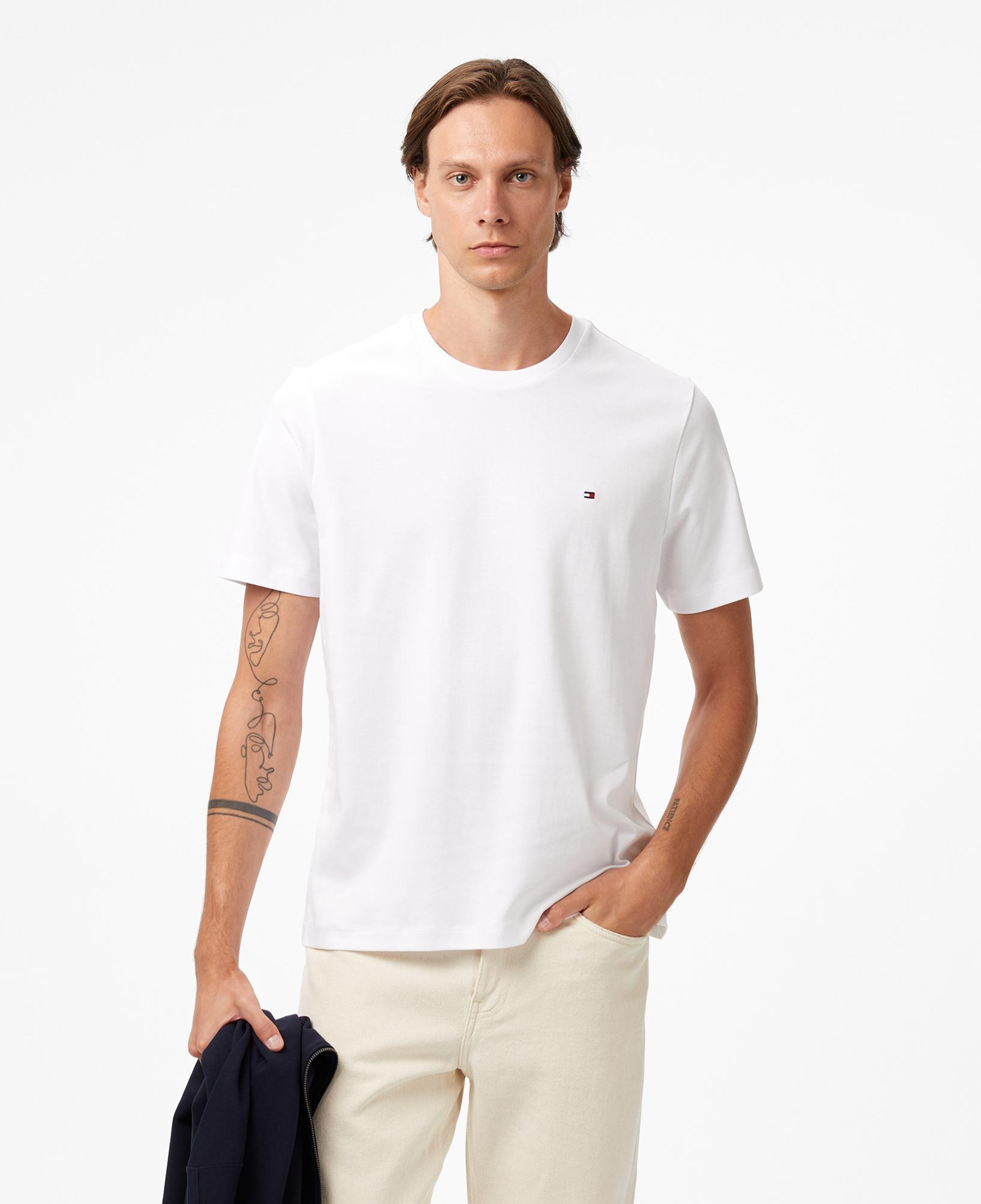 Tommy Hilfiger Elevated Essentials Erkek Beyaz T-Shirt