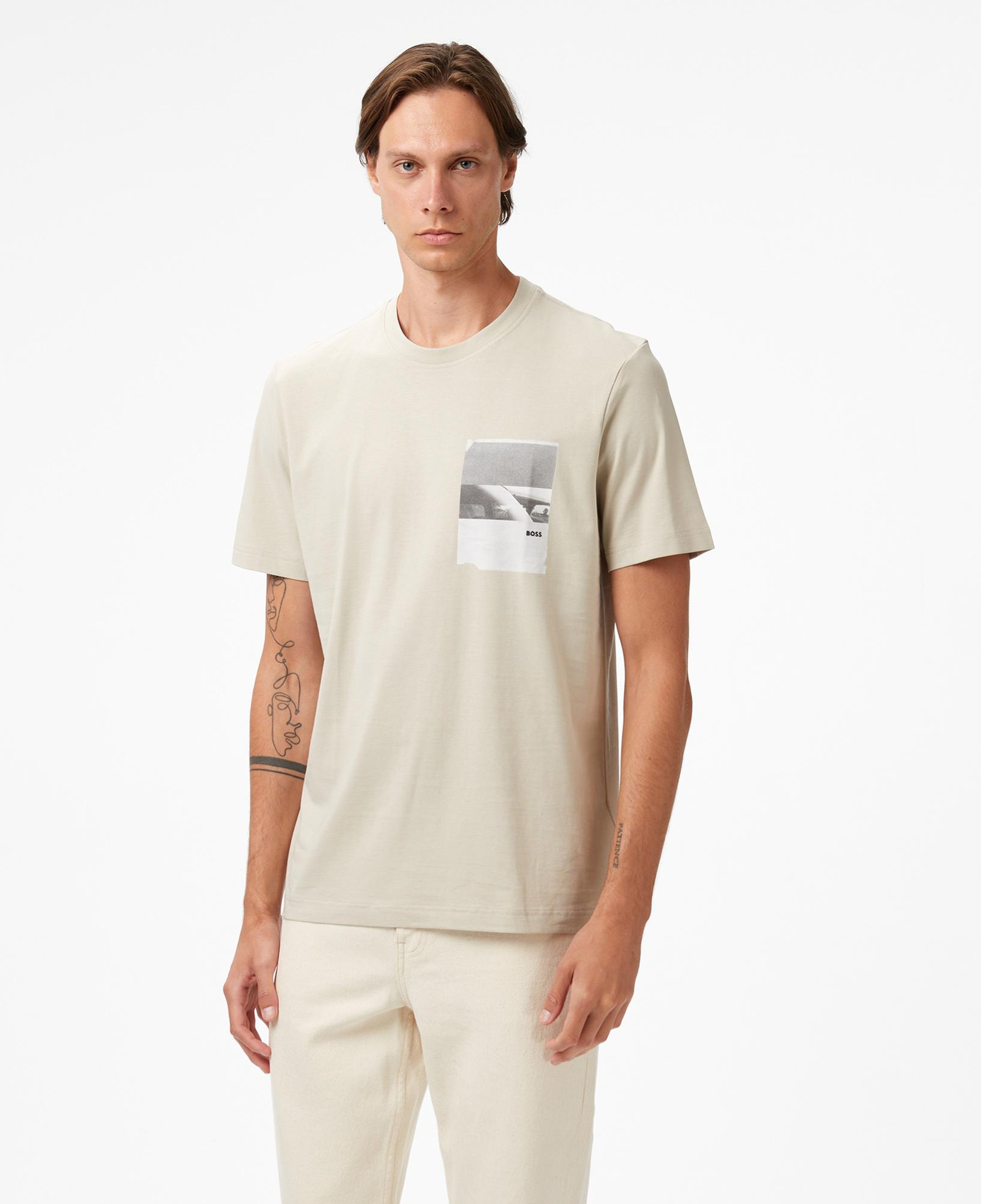 Boss Container Erkek Açık Bej T-Shirt