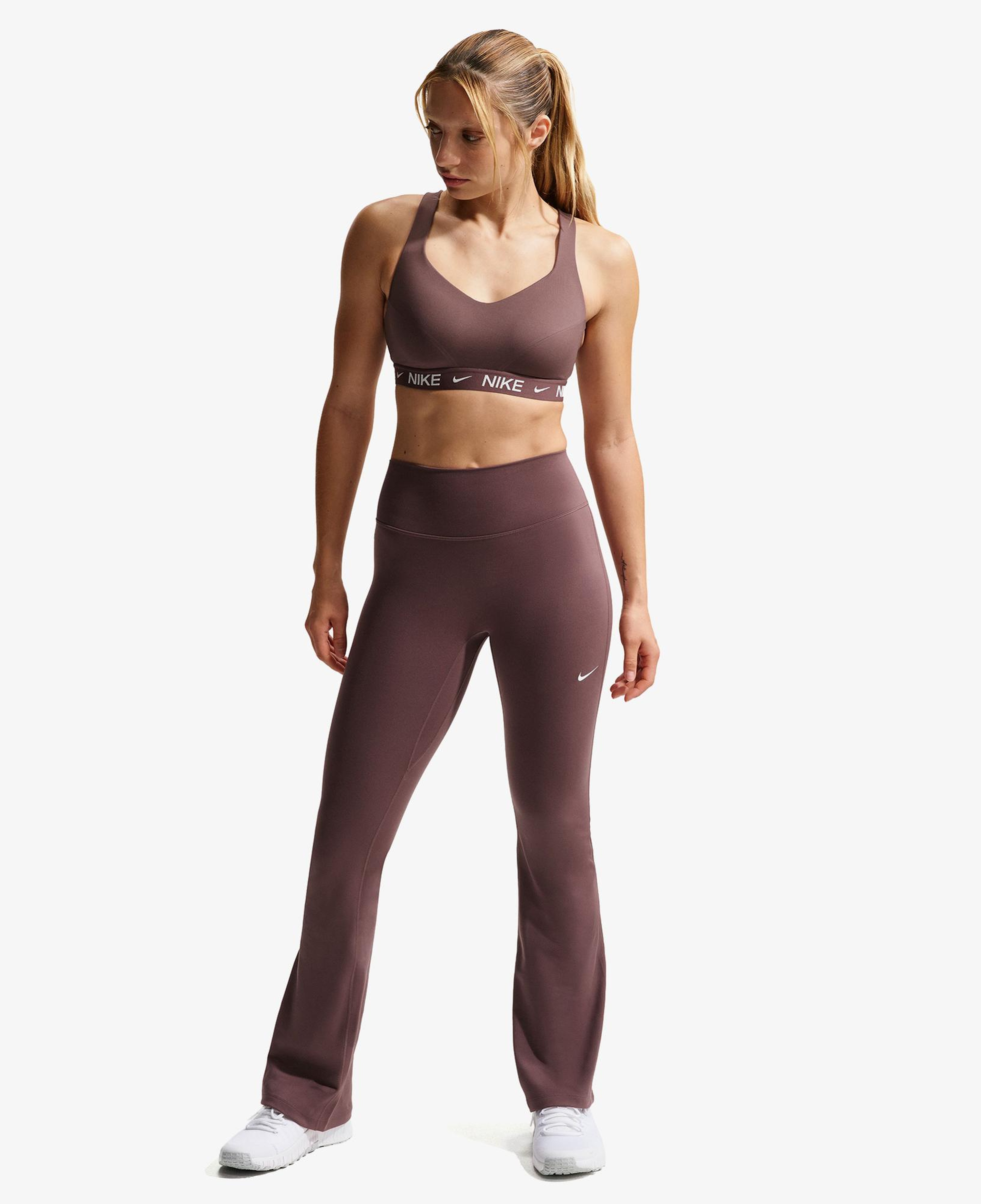 Nike Dri-Fit One Yüksek Belli Kadın Kahverengi Tayt