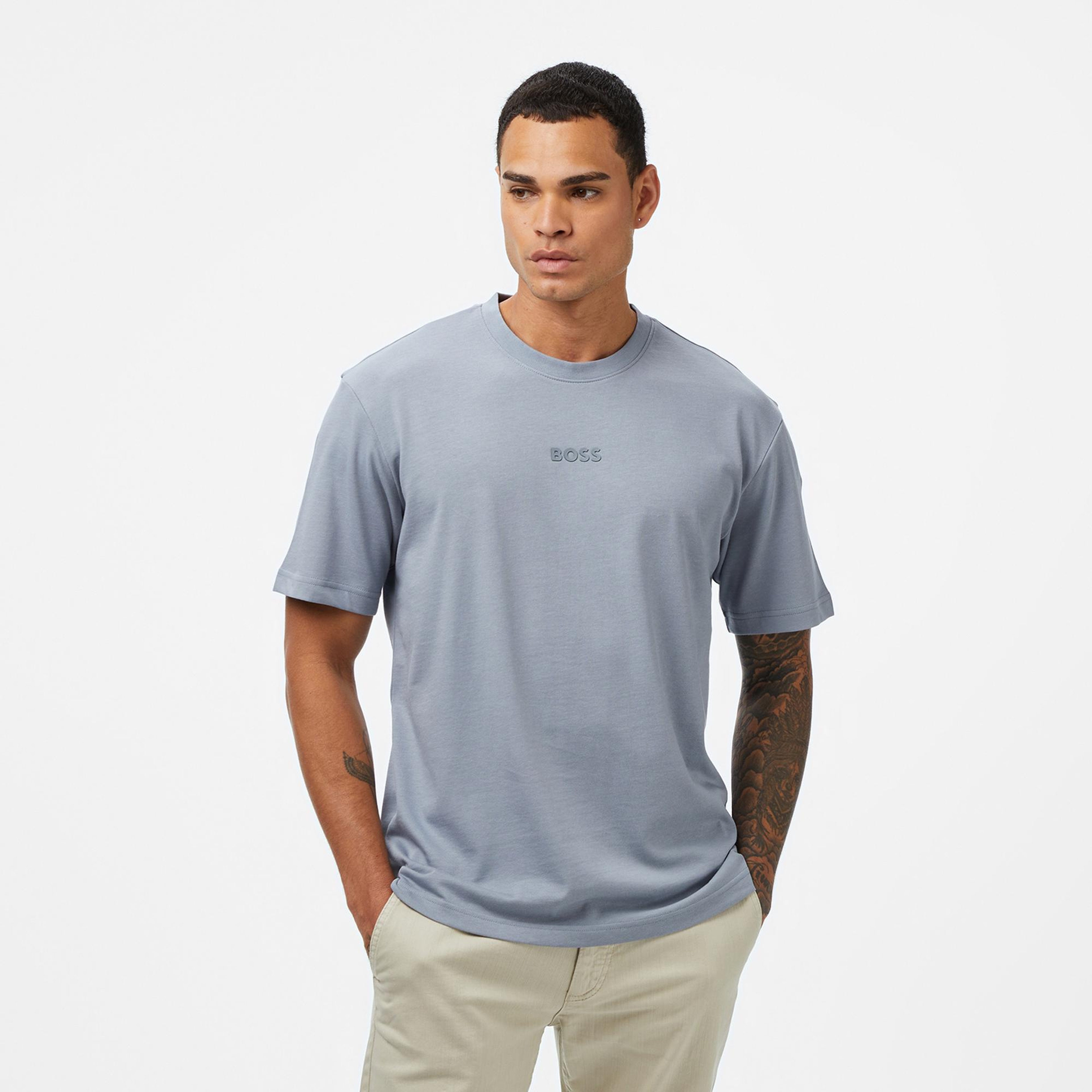 Boss Erkek Koyu Gri T-Shirt