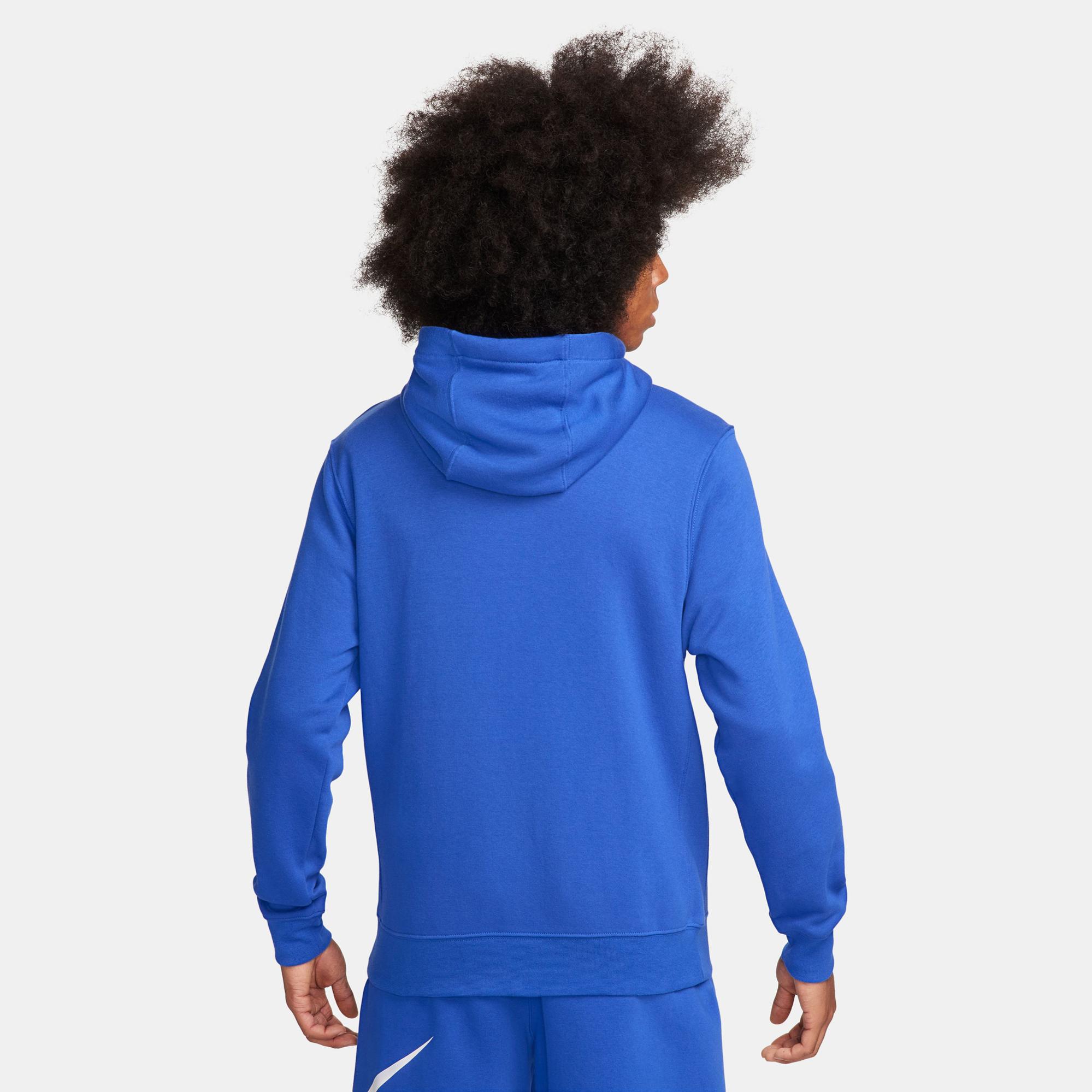Nike Sportswear Club Fleece Erkek Mavi Sweatshirt