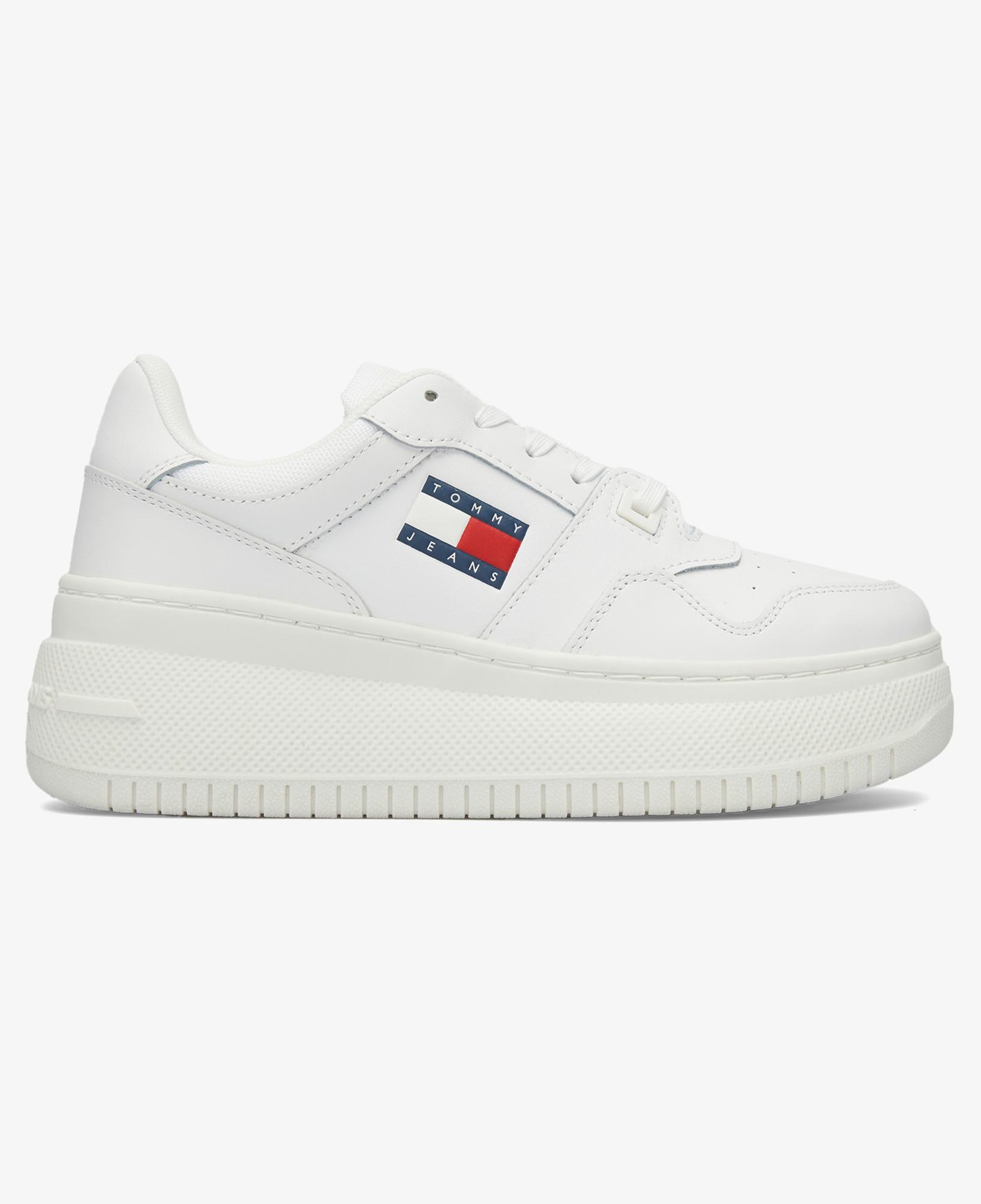 Tommy Jeans New Retro Basket Kadın Beyaz Sneaker