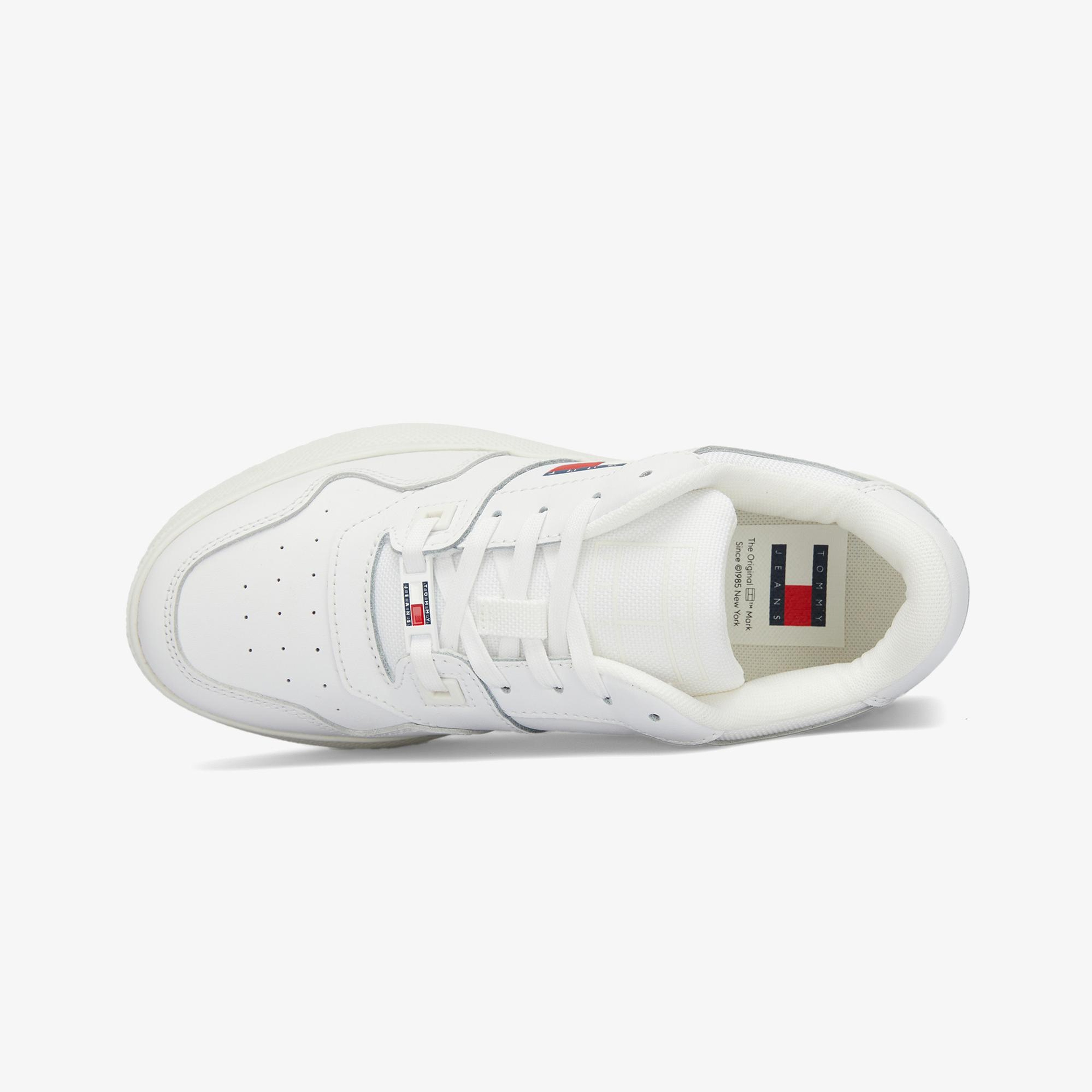 Tommy Jeans New Retro Basket Kadın Beyaz Sneaker