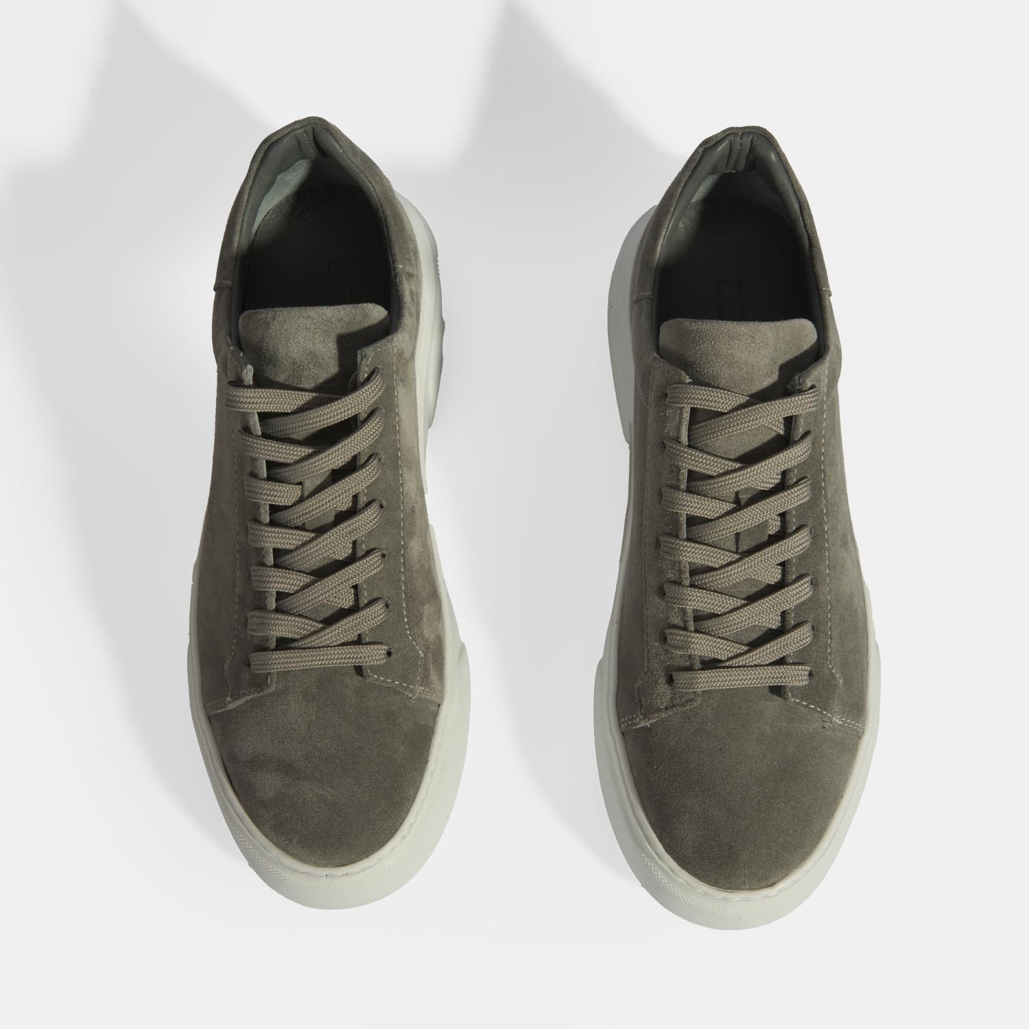 Gri Erkek Bağcıklı Süet Günlük Ayakkabı