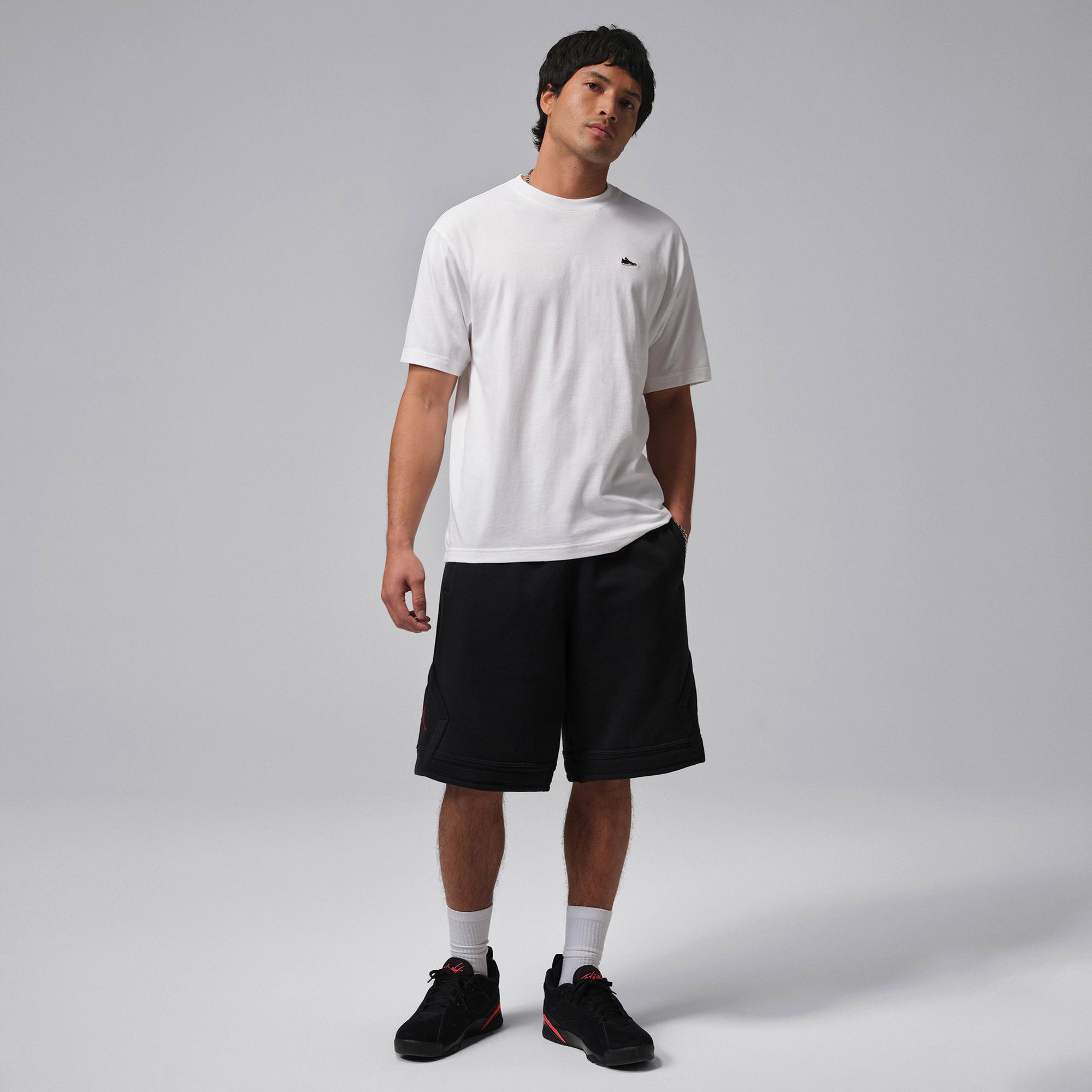 Jordan Sneaker Patch Erkek Beyaz T-Shirt