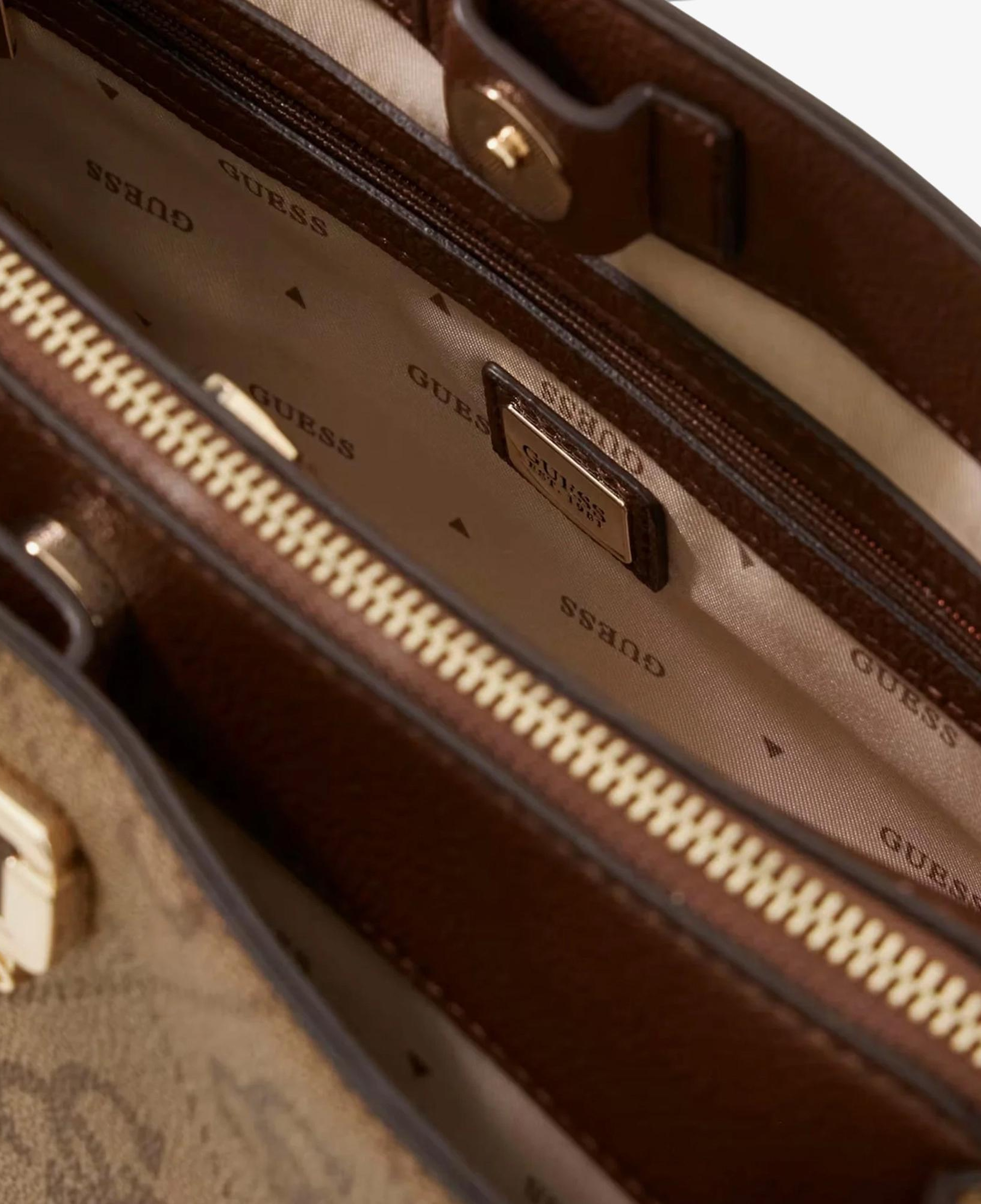 Guess Karnilla Logo Kadın Kahverengi El Çantası