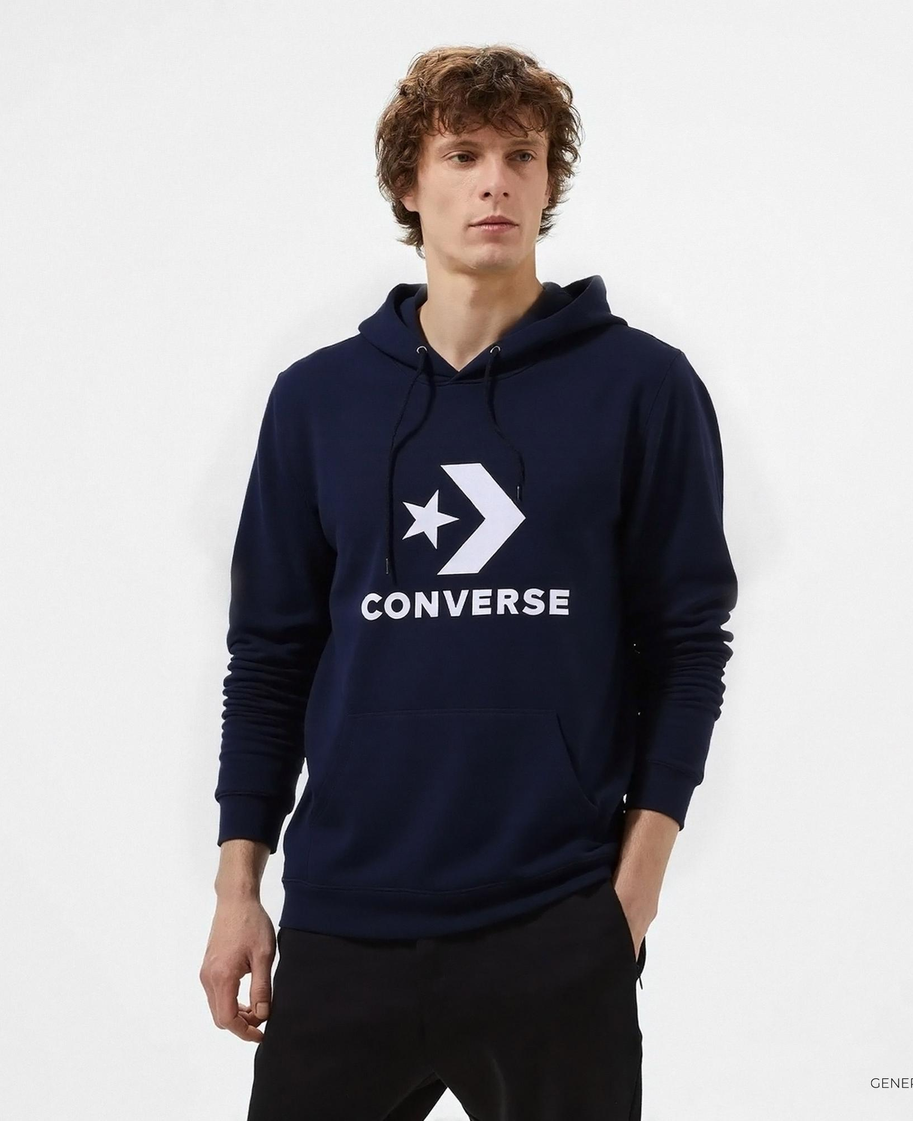 Converse Go To Pullover Unisex Siyah Hoodie