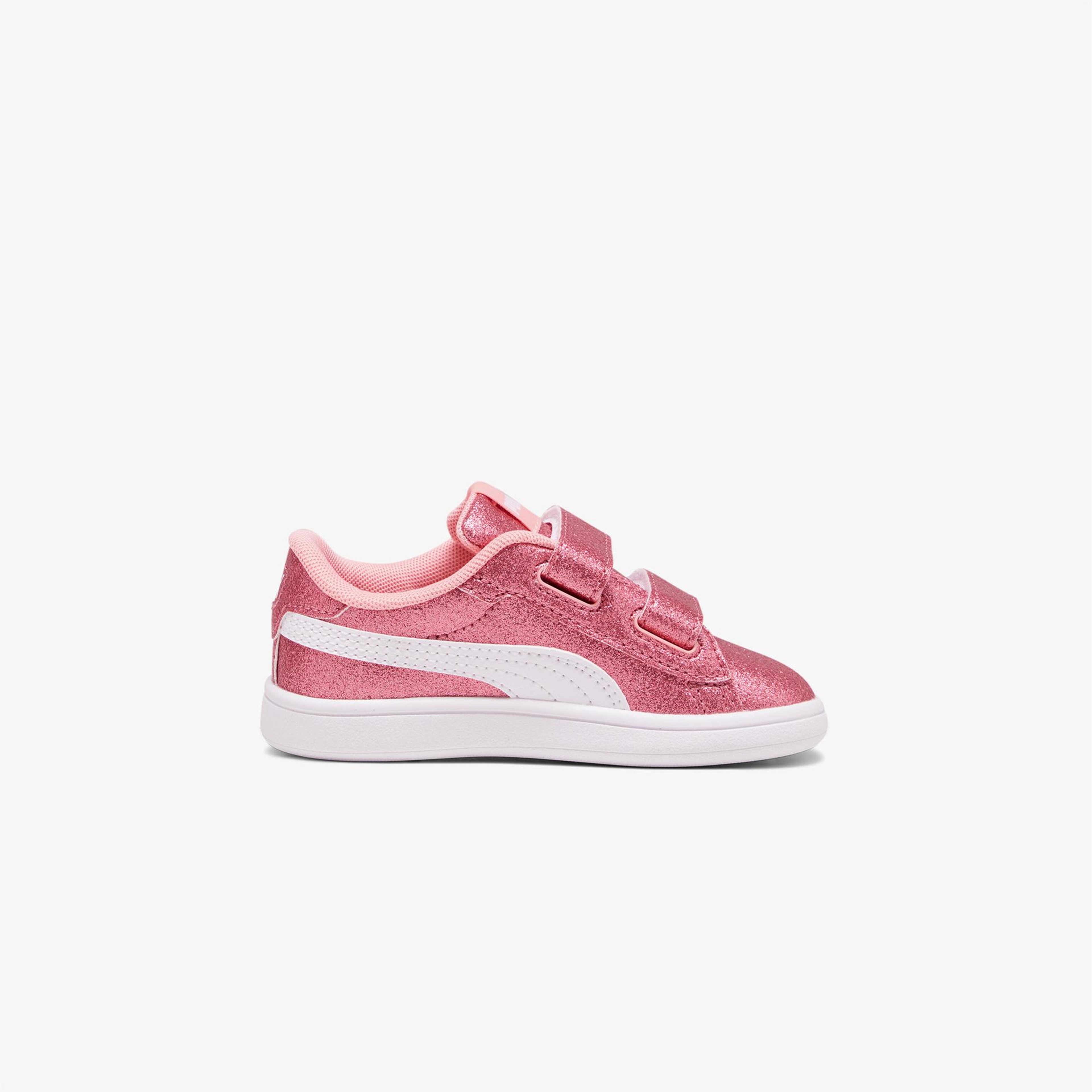 Puma Smash 3.0 Glit Glam V In Çocuk Bej Spor Ayakkabı