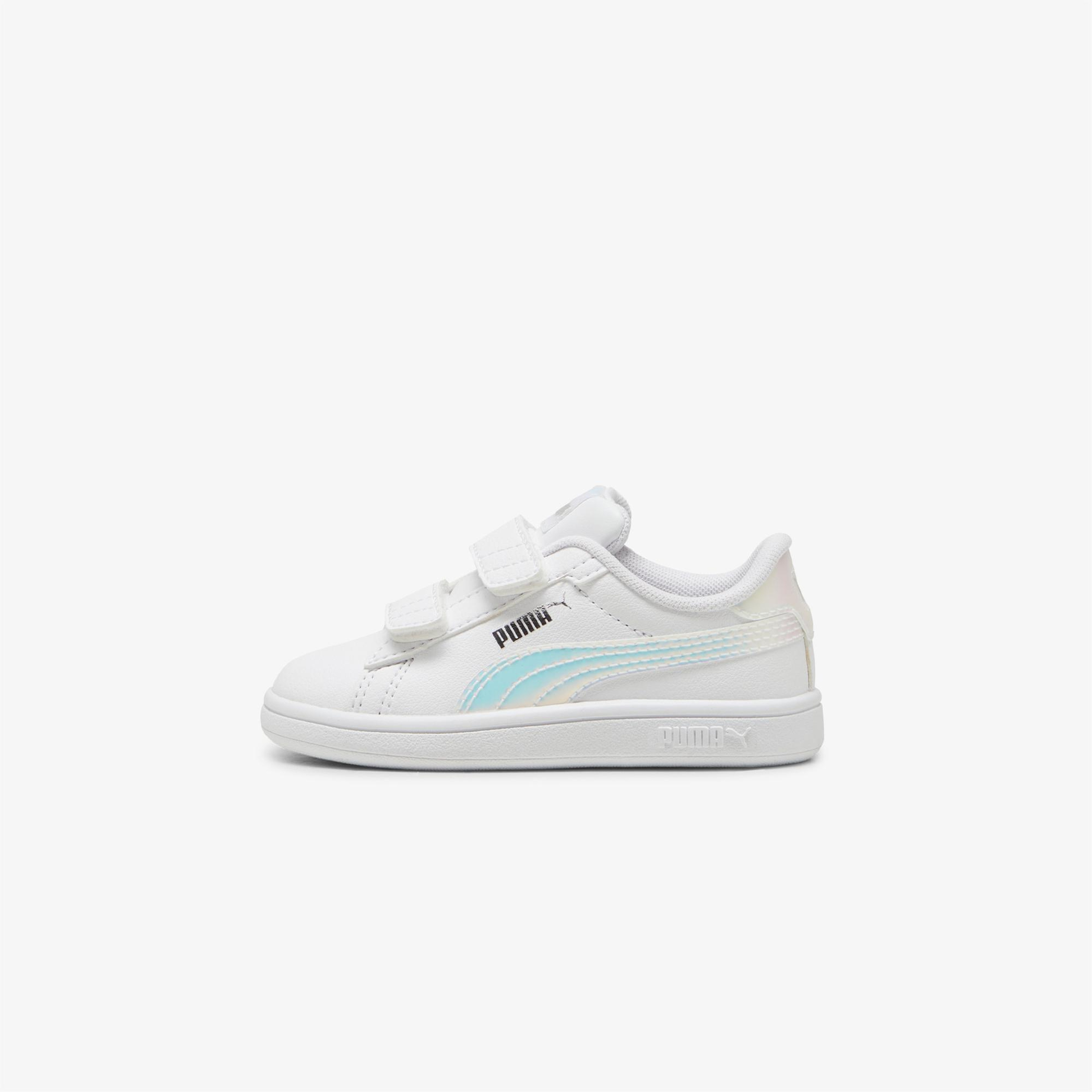 Puma Smash 3.0 Holo Çocuk Beyaz Spor Ayakkabı