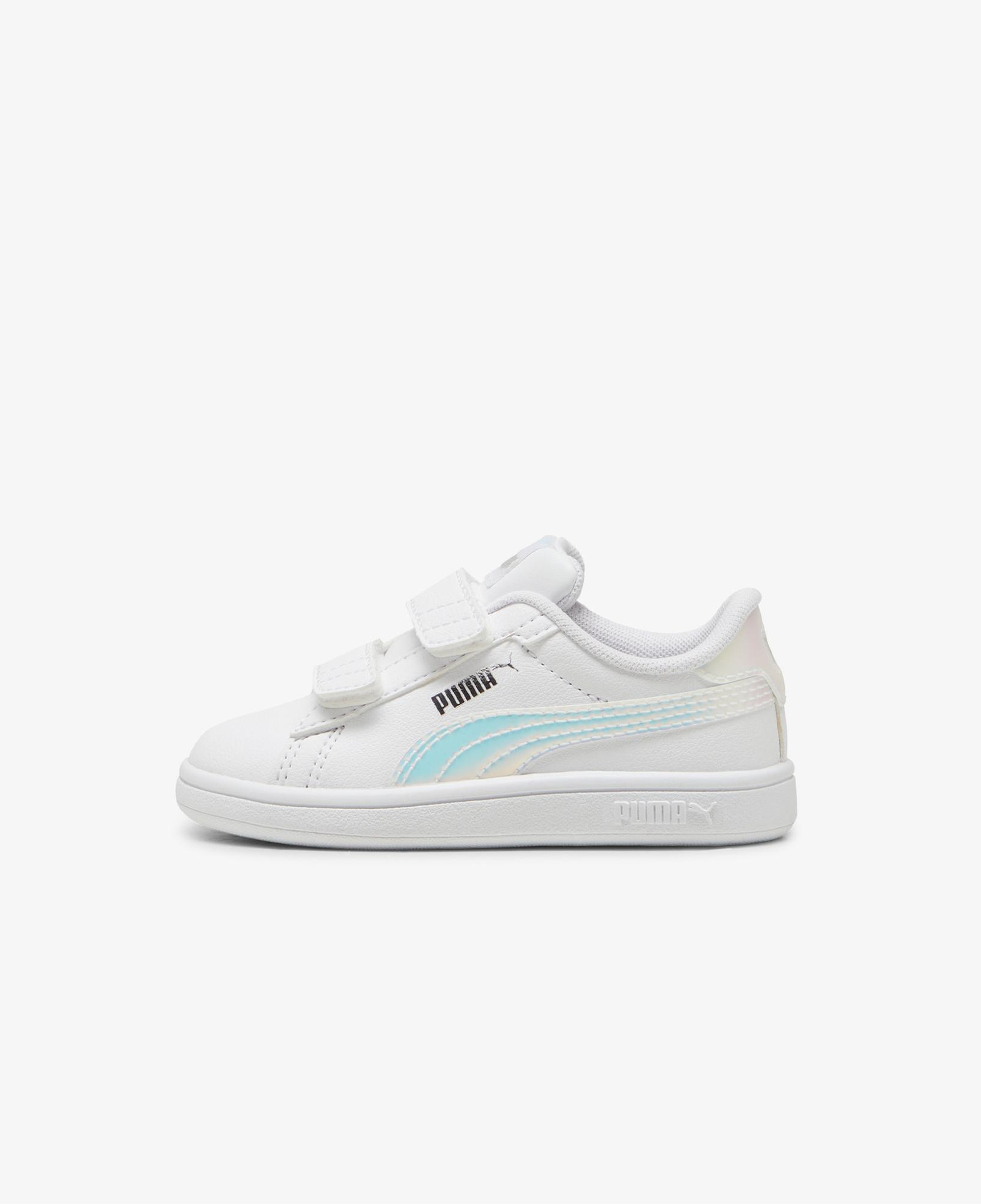 Puma  Smash 3.0 Holo Çocuk Beyaz Spor Ayakkabı