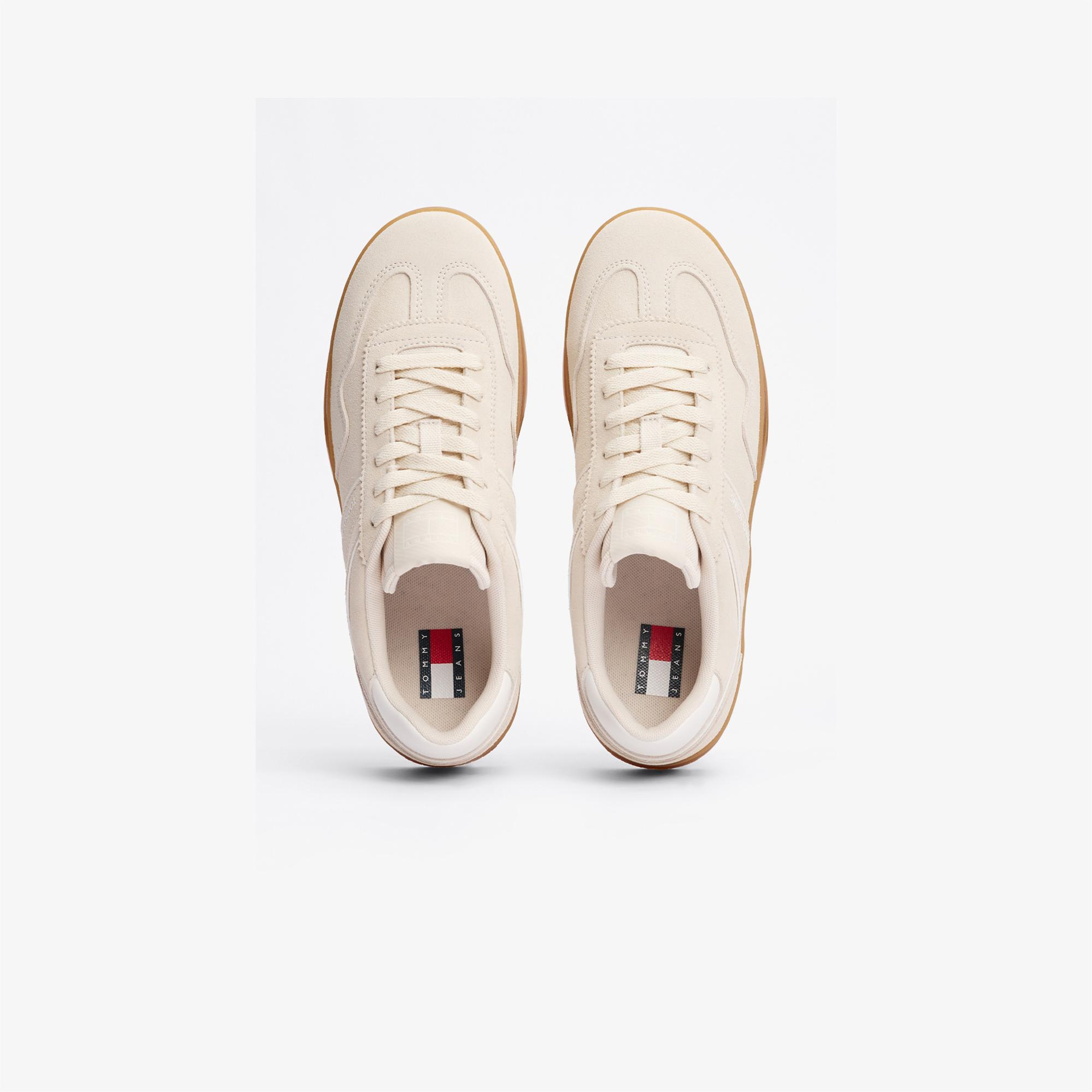 Tommy Hilfiger The Greenwich Suede Kadın Bej Sneaker